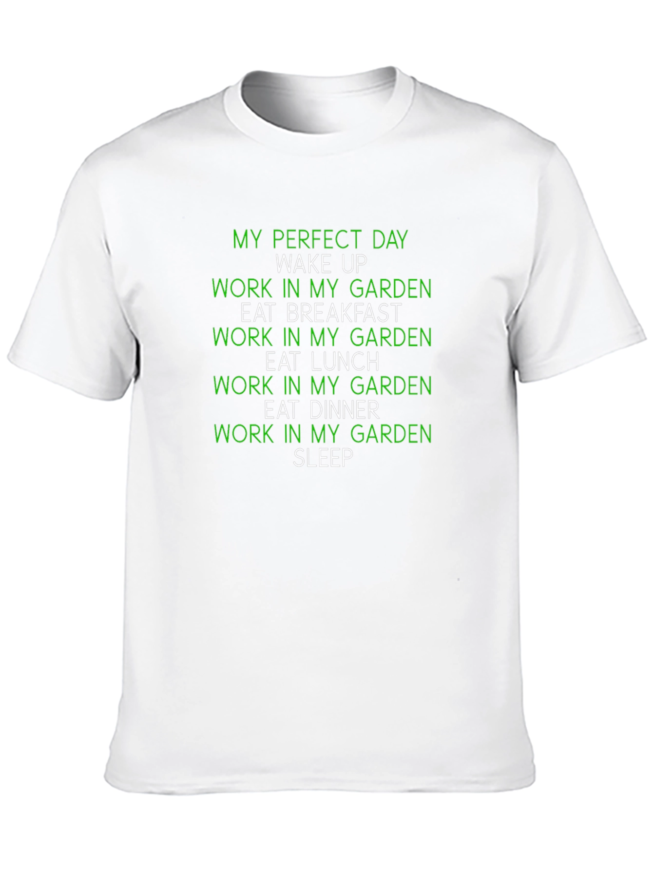 Camiseta Negra Día Perfecto en el Jardín