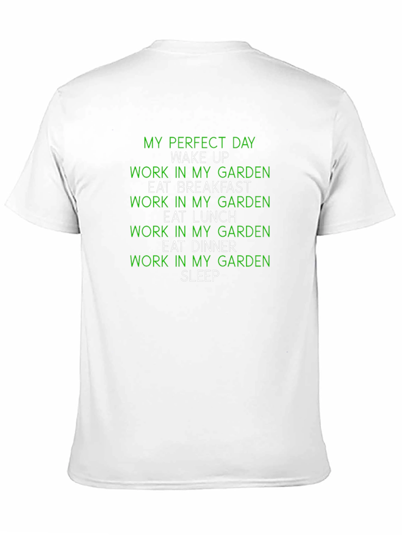 Camiseta Negra Día Perfecto en el Jardín