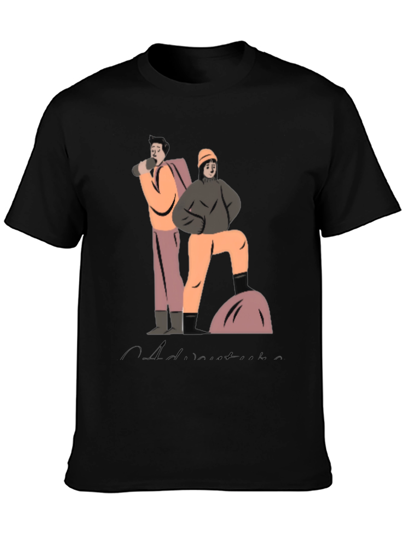 Camiseta Negra Aventura: Estilo y Comodidad