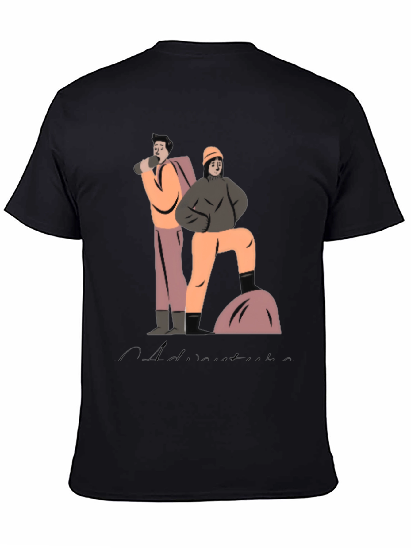 Camiseta Negra Aventura: Estilo y Comodidad