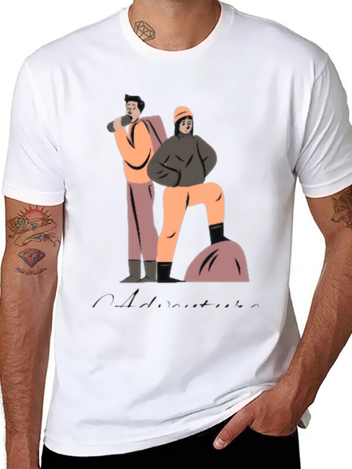 Camiseta Negra Aventura: Estilo y Comodidad