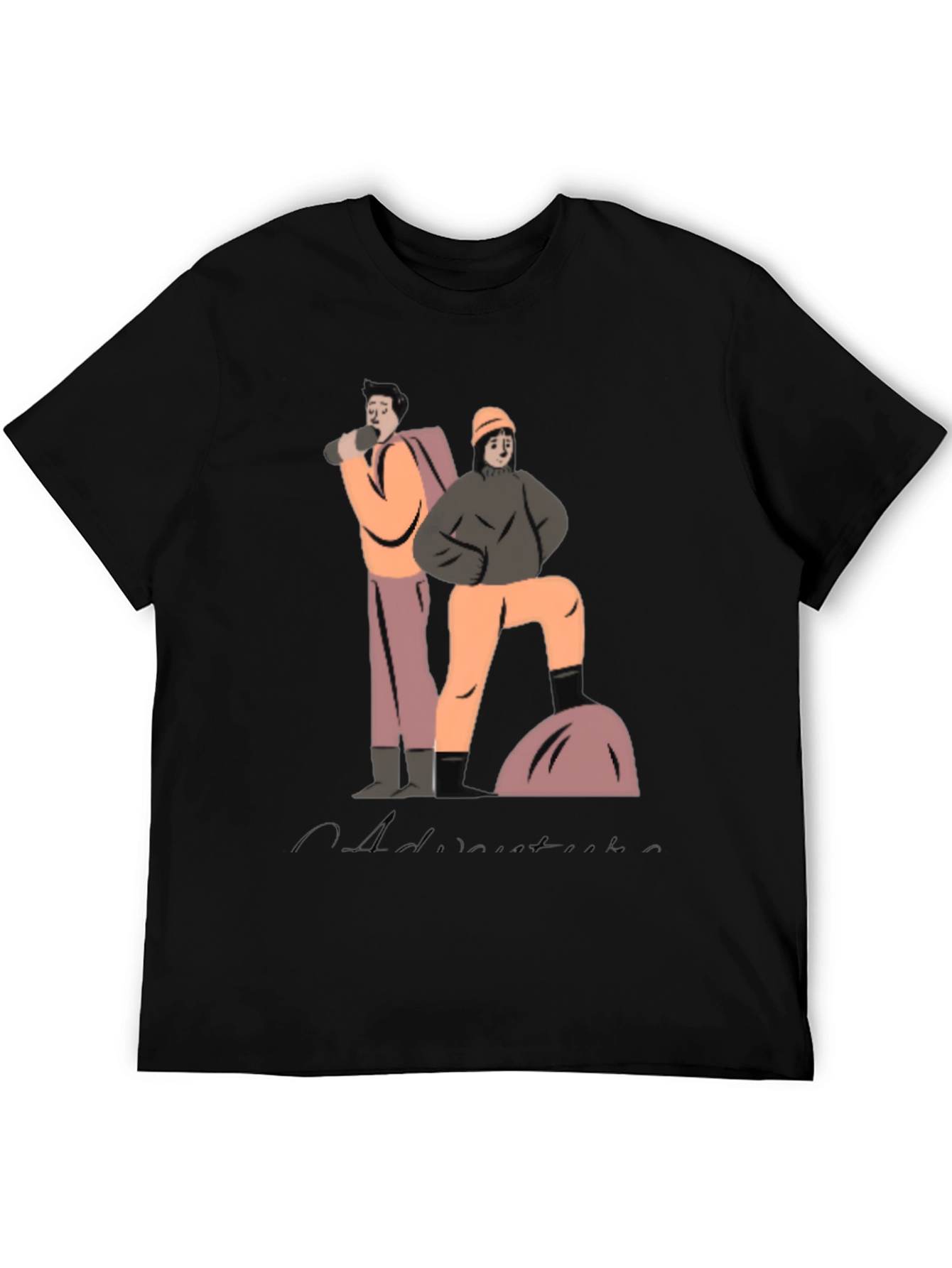 Camiseta Negra Aventura: Estilo y Comodidad