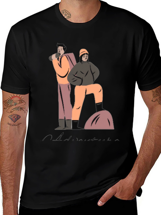 Camiseta Negra Aventura: Estilo y Comodidad