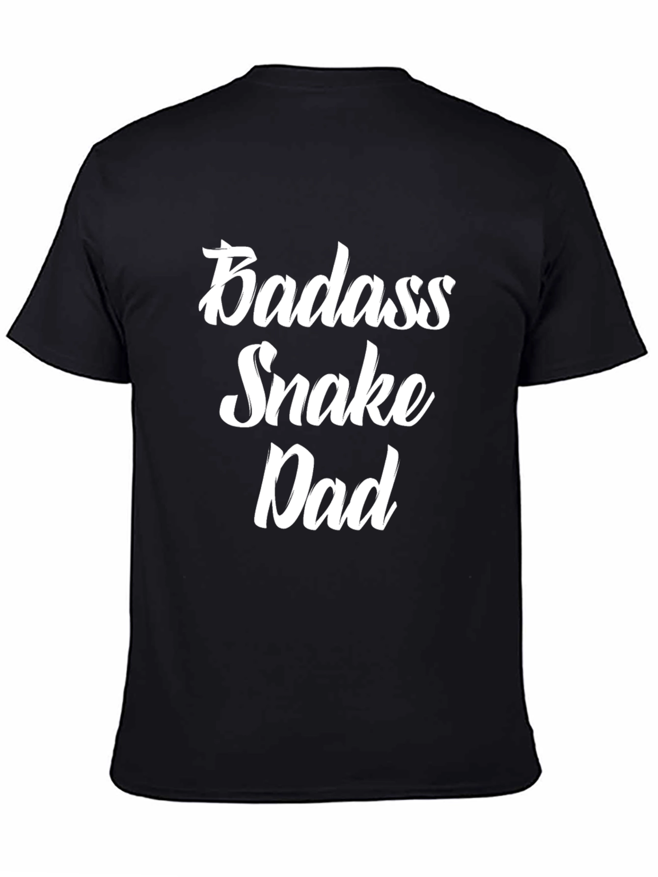 Camiseta Negra Badass Snake Dad