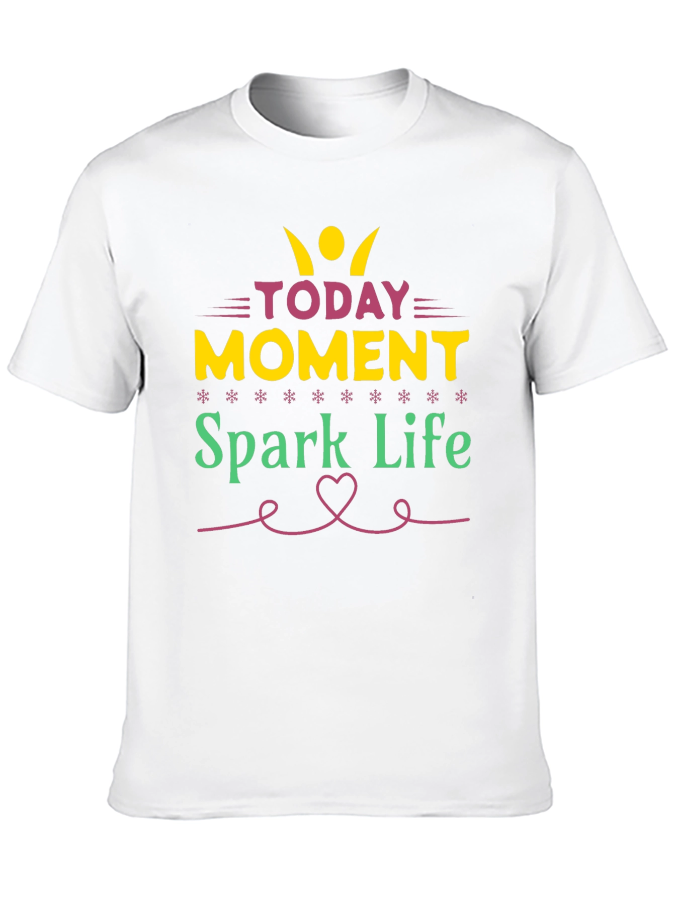 Camiseta Negra con Diseño Motivacional Spark Life
