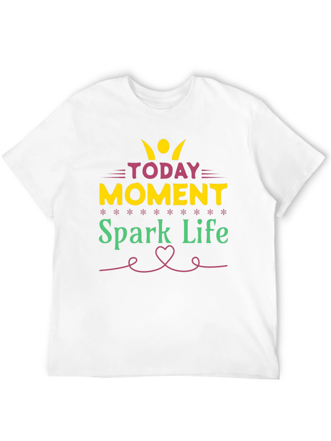 Camiseta Negra con Diseño Motivacional Spark Life