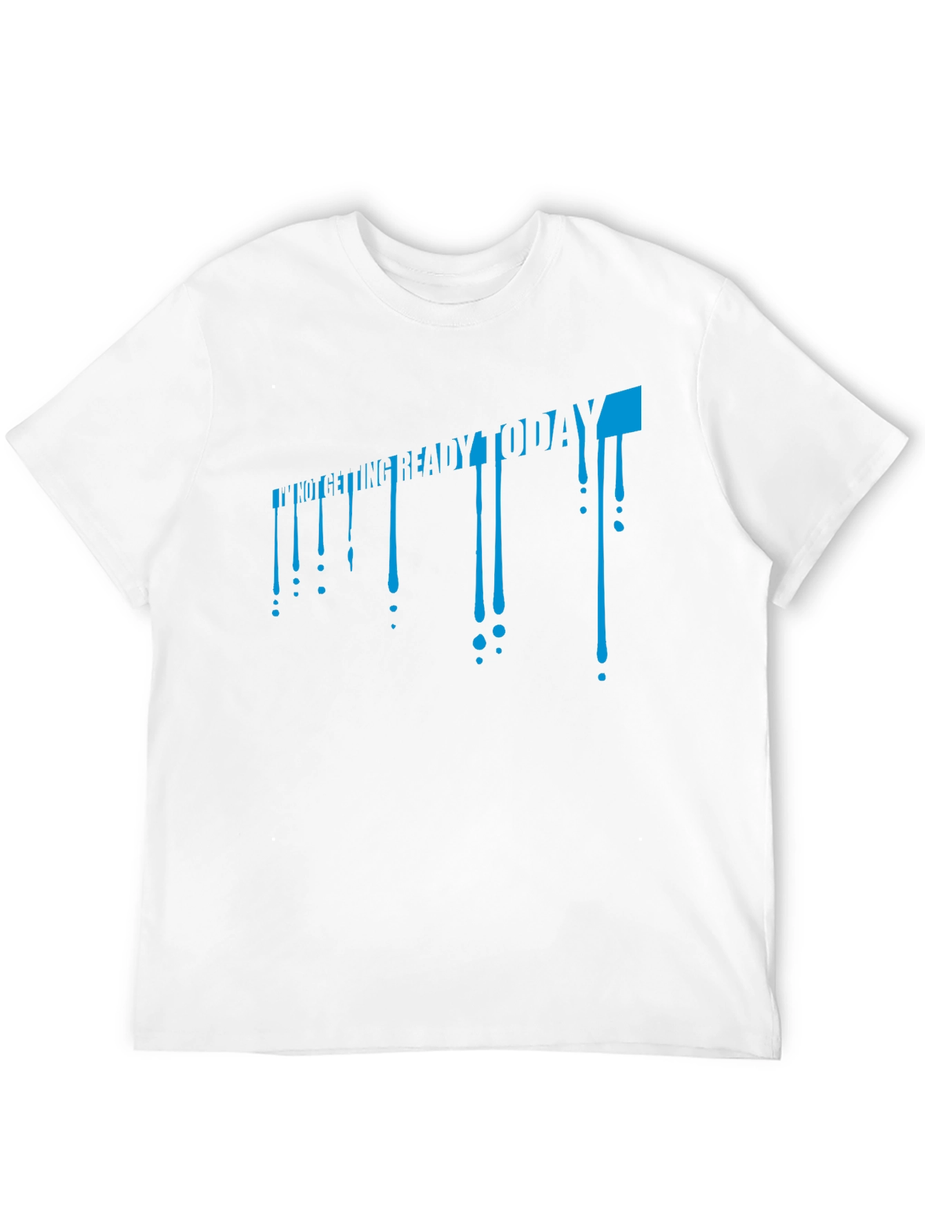 Camiseta Negra con Diseño Hoy No Me Preparo