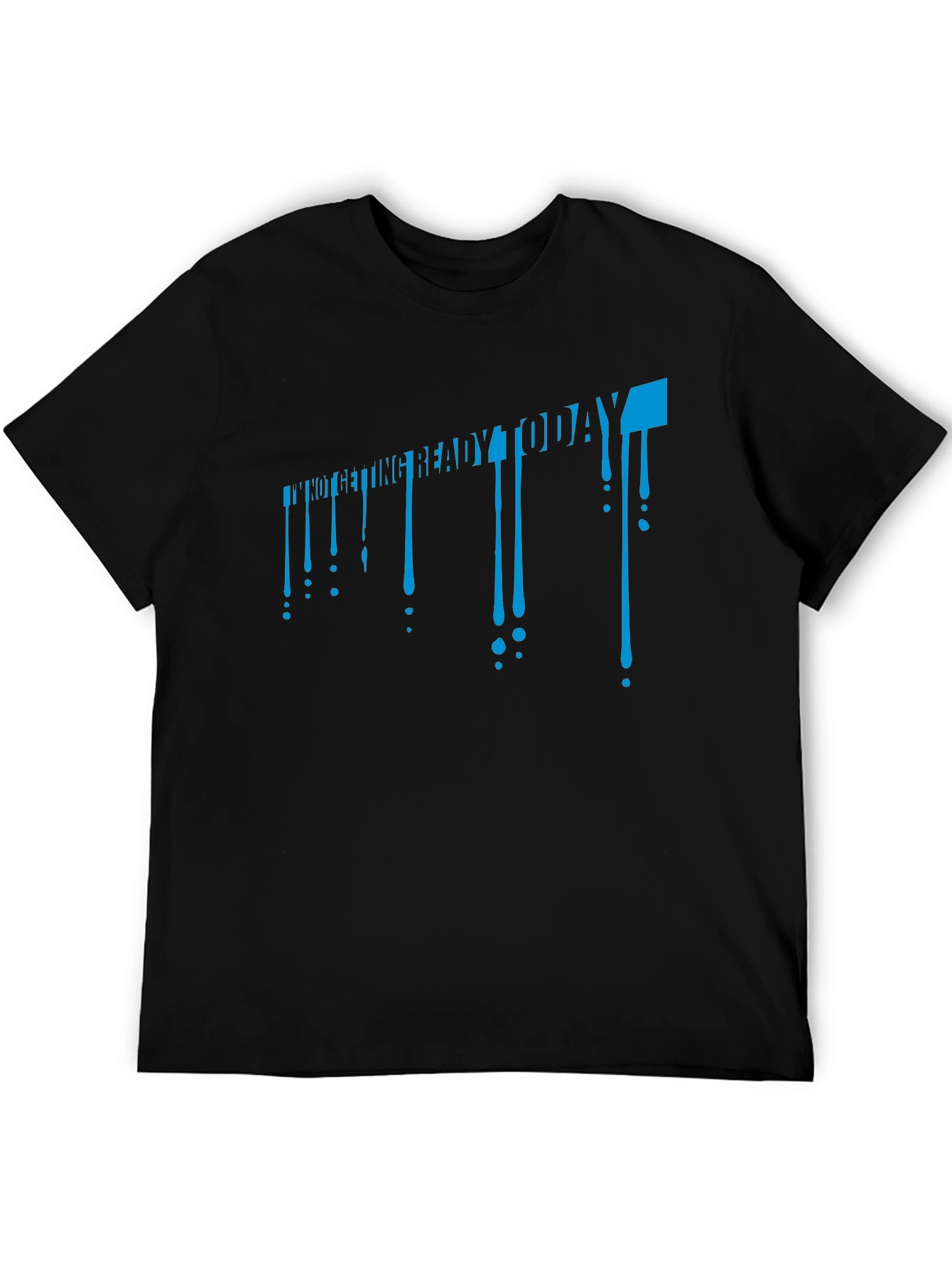 Camiseta Negra con Diseño Hoy No Me Preparo