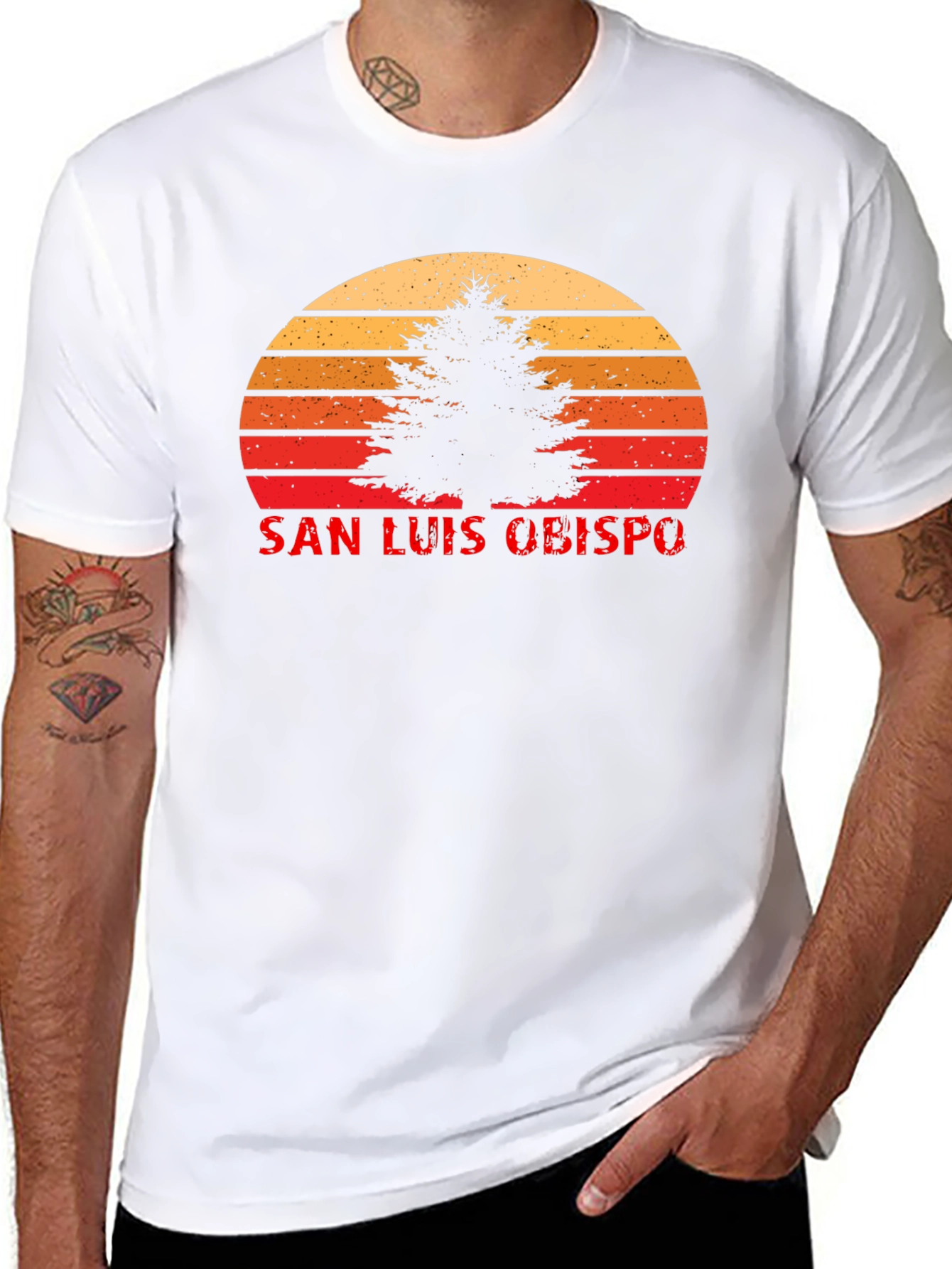 Camiseta San Luis Obispo Sunset Árbol