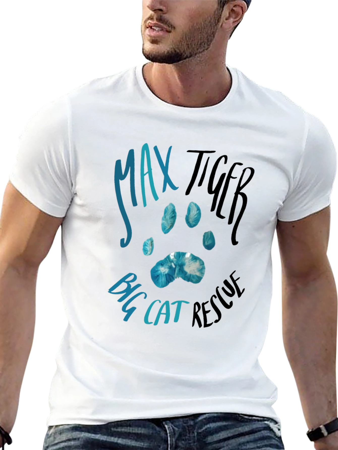 Camiseta Negra Max Tiger Big Cat Rescue