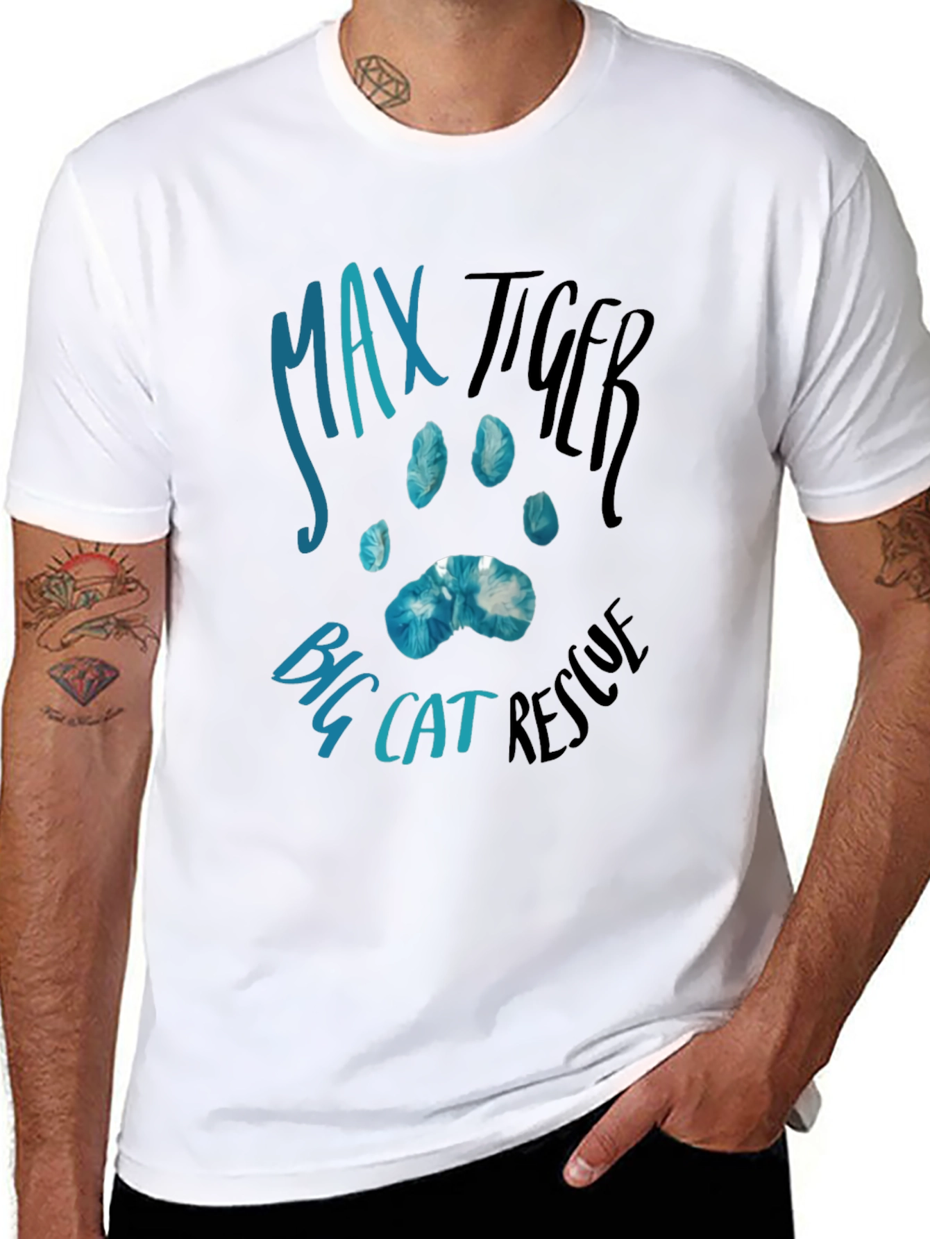 Camiseta Negra Max Tiger Big Cat Rescue