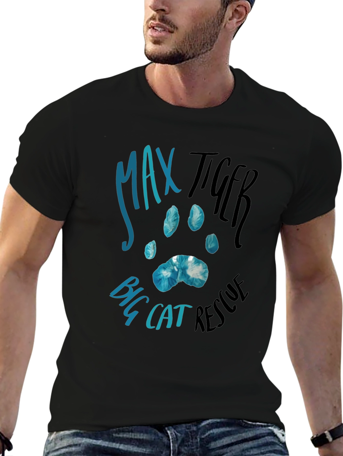 Camiseta Negra Max Tiger Big Cat Rescue