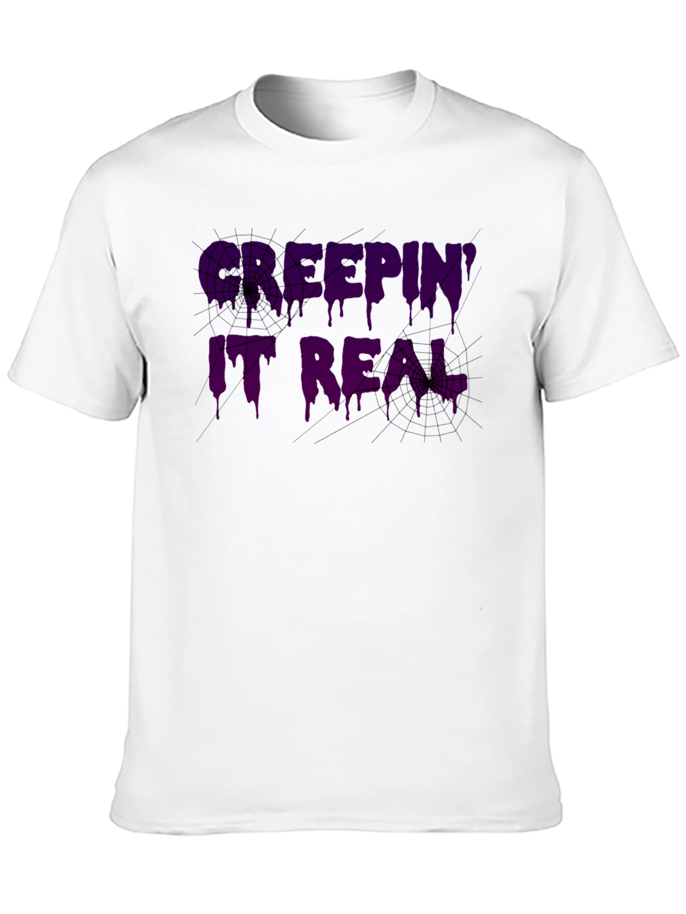 Camiseta Negra Keepin It Real Halloween