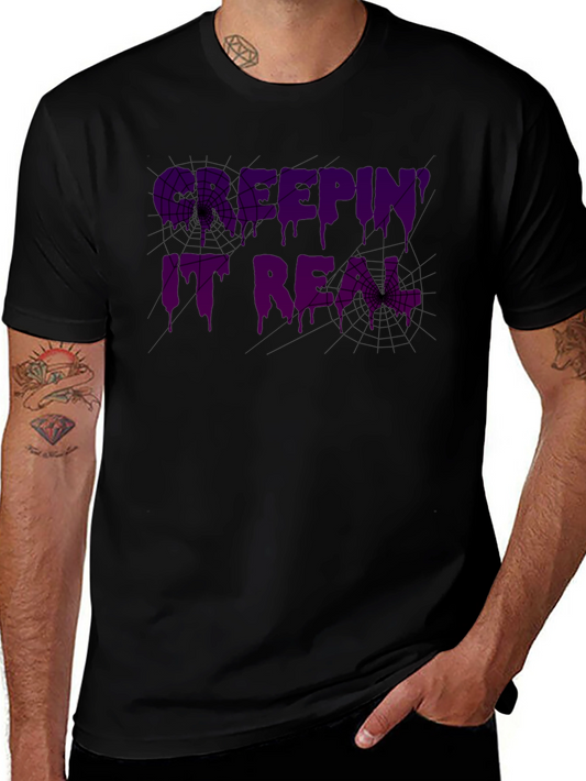 Camiseta Negra Keepin It Real Halloween