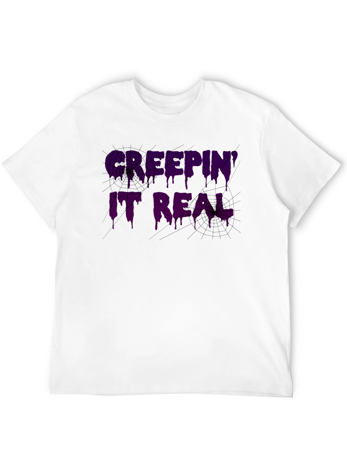 Camiseta Negra Keepin It Real Halloween