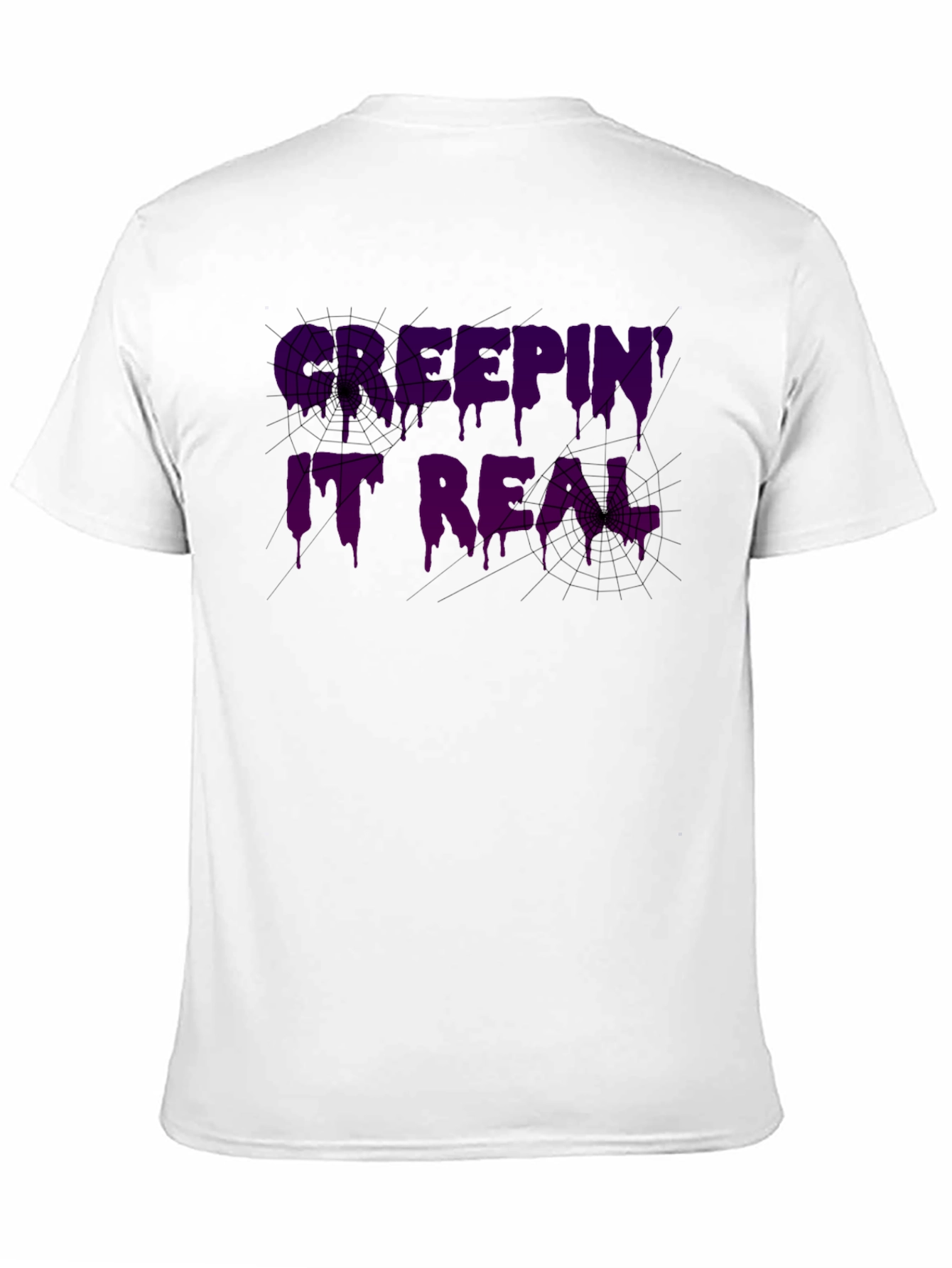 Camiseta Negra Keepin It Real Halloween