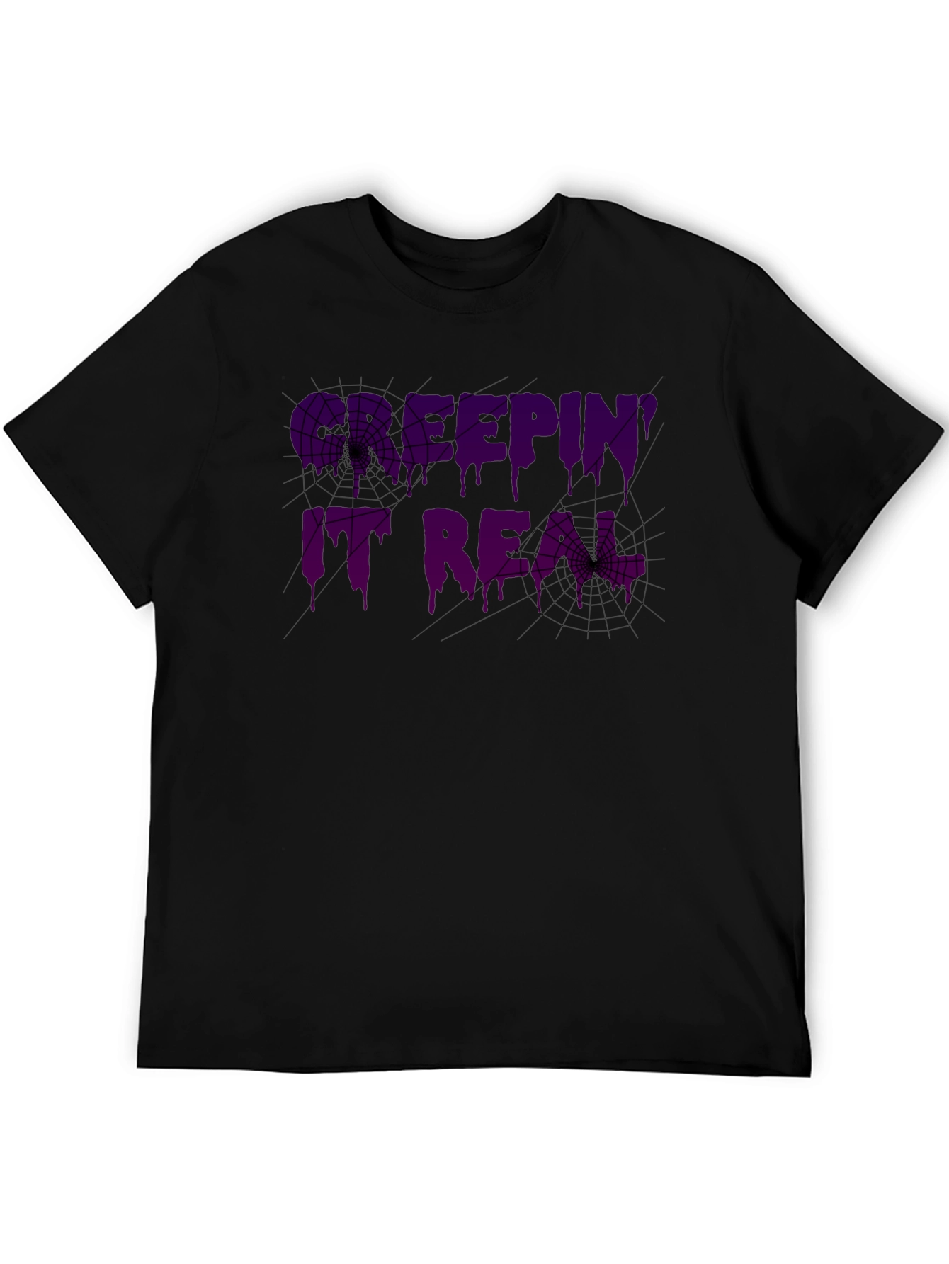 Camiseta Negra Keepin It Real Halloween