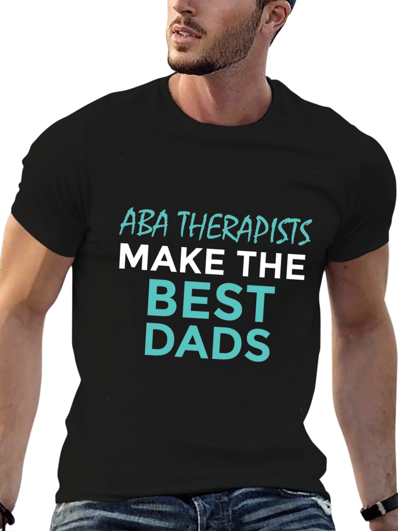 Camiseta Negra ABA Therapists Best Dads