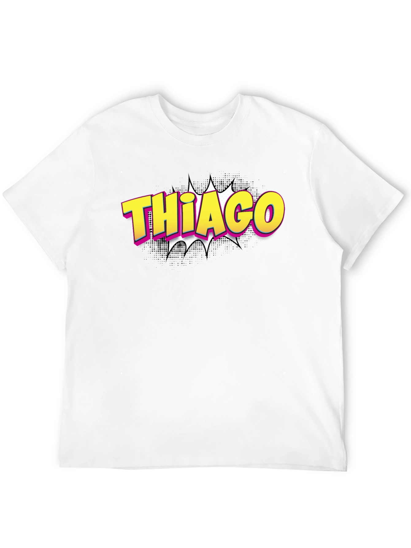 Camiseta Negra Thiago Estilo Cómic