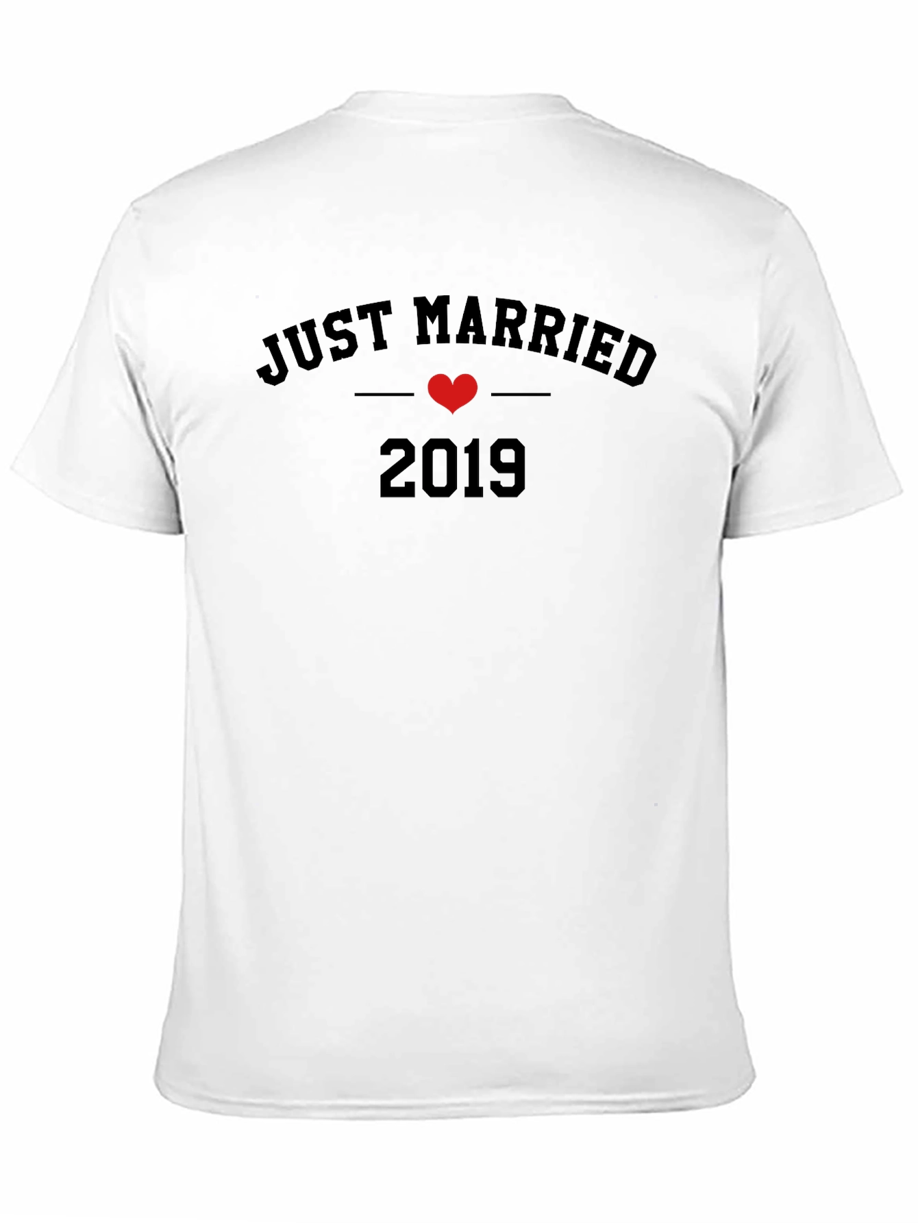 Camiseta Recién Casados 2019 Negra Informal