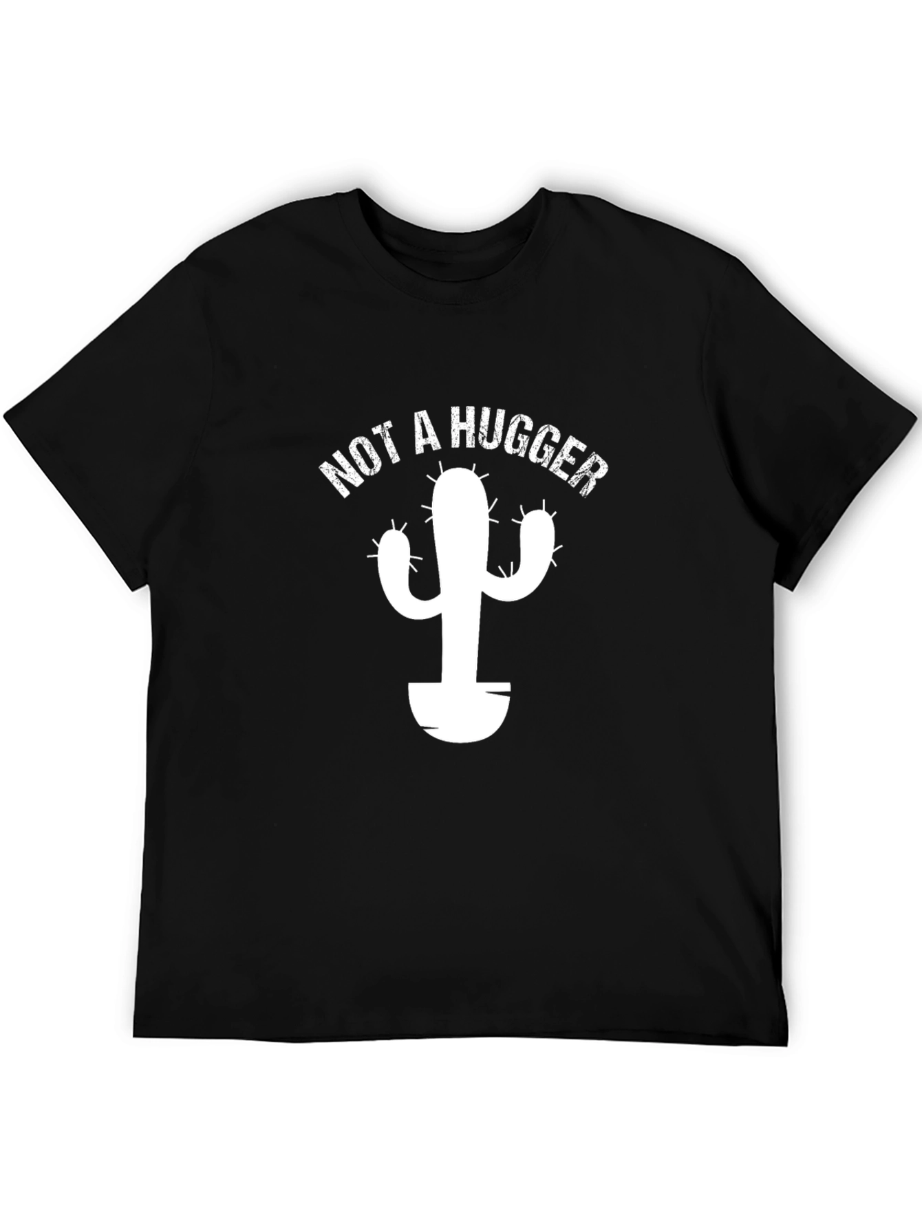 Camiseta Negra Cactus - No Soy Abrazador