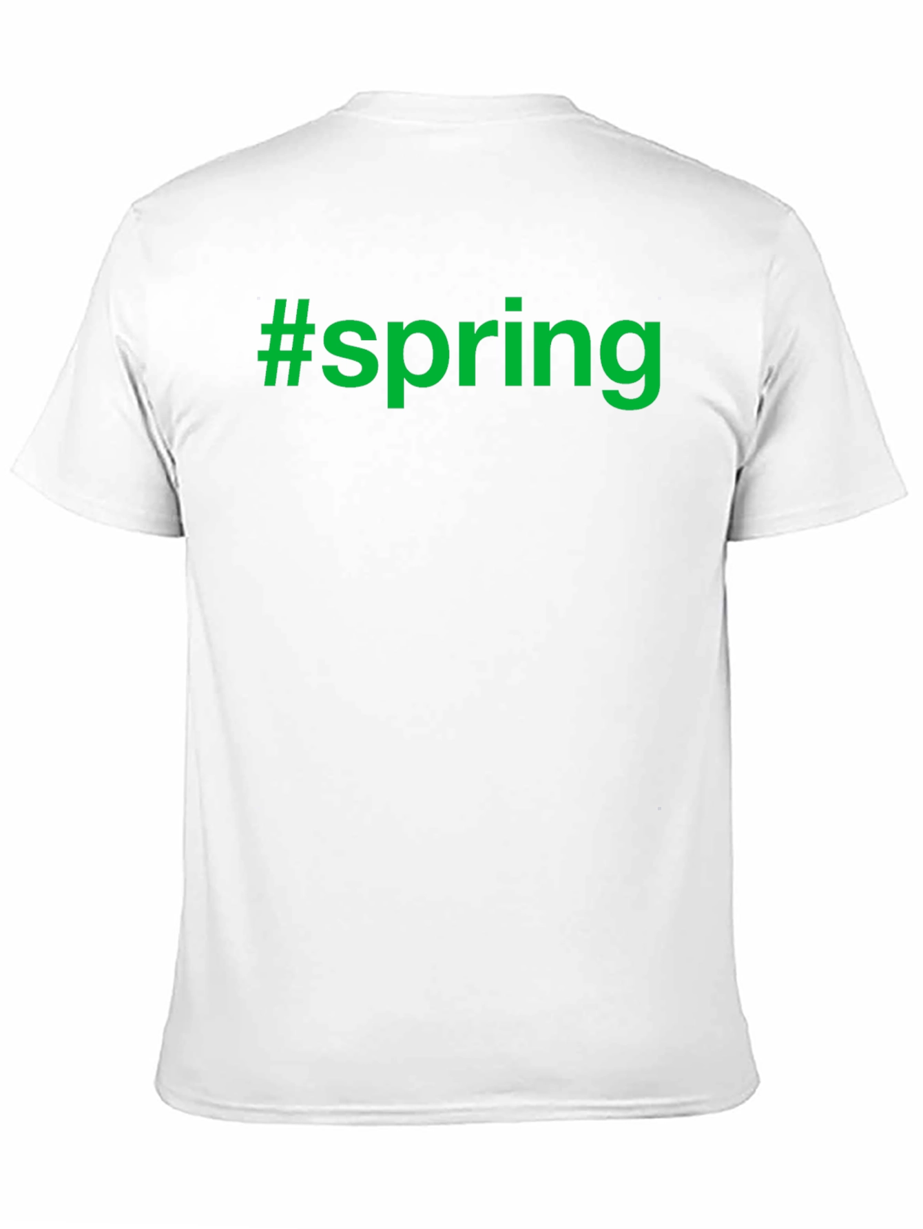 Camiseta Negra #spring Moda Casual Hombre