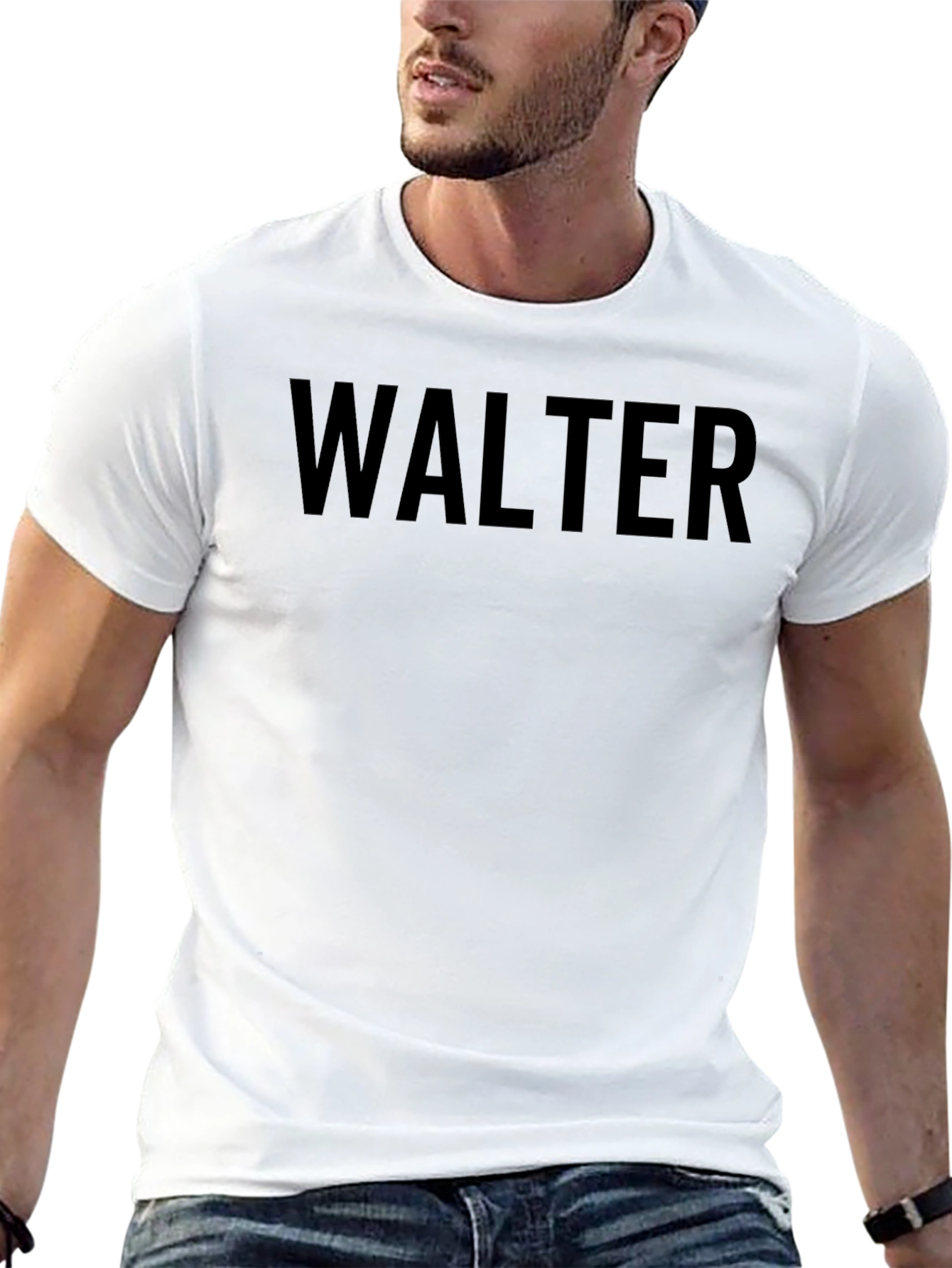 Camiseta Negra Walter para Hombre