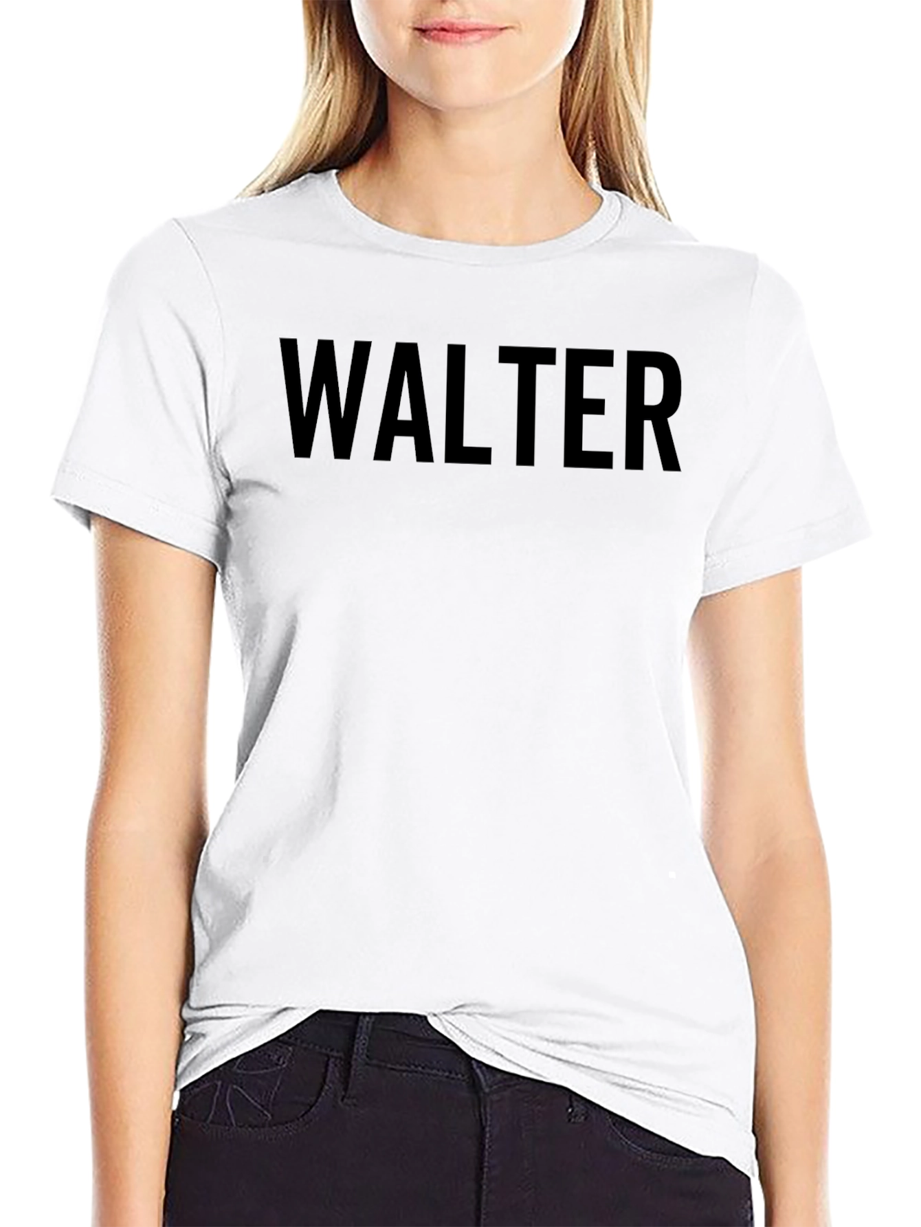 Camiseta Negra Walter para Hombre