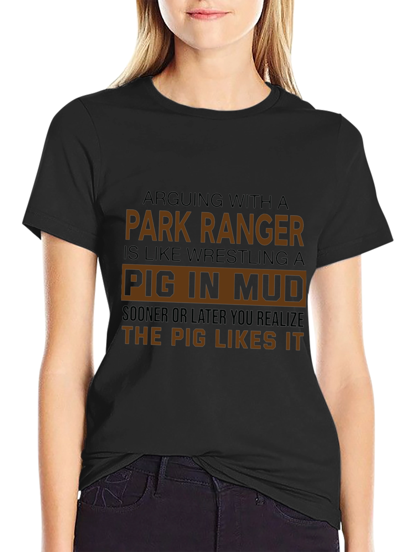 Camiseta Hombre Negra Park Ranger