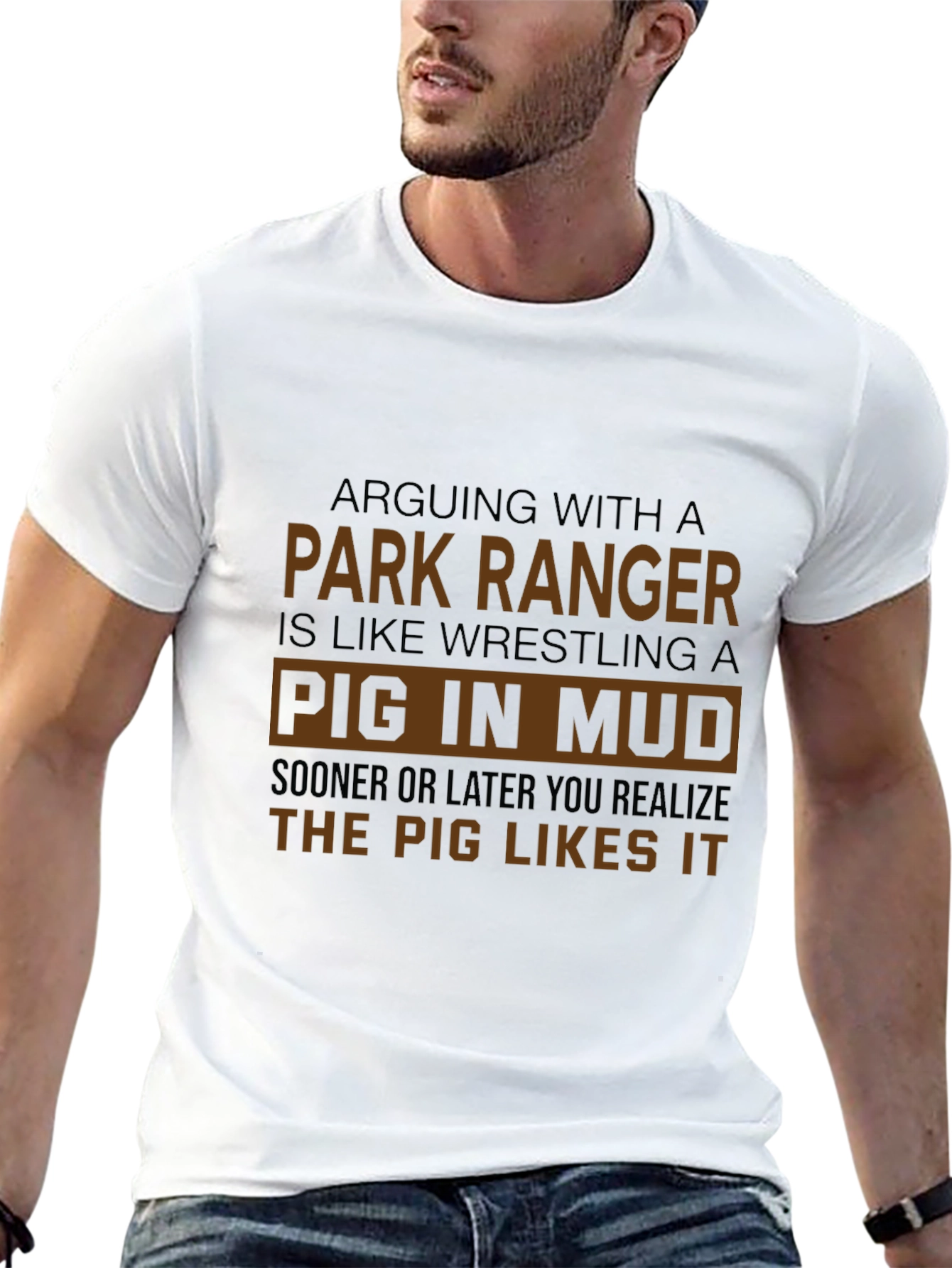 Camiseta Hombre Negra Park Ranger