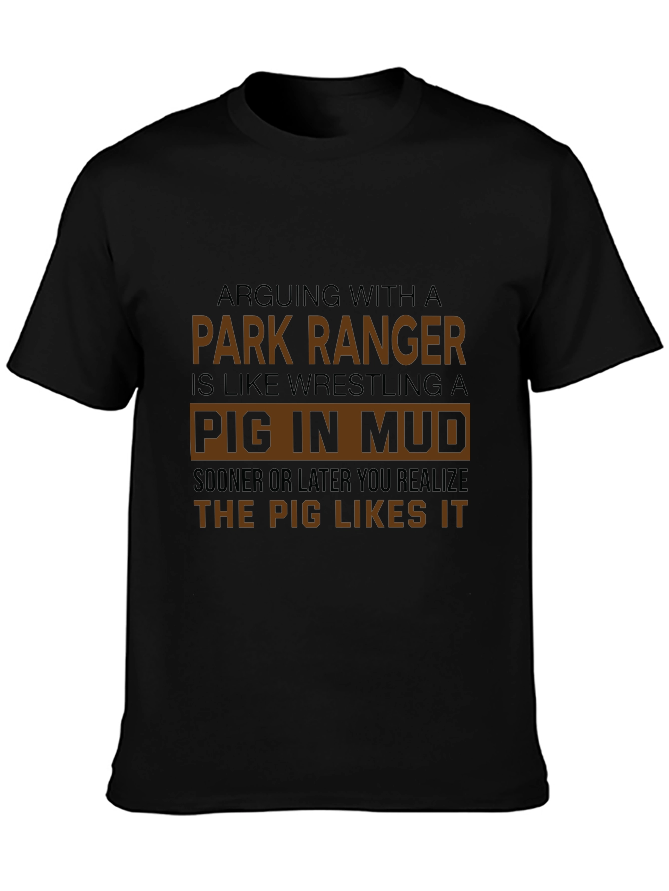 Camiseta Hombre Negra Park Ranger