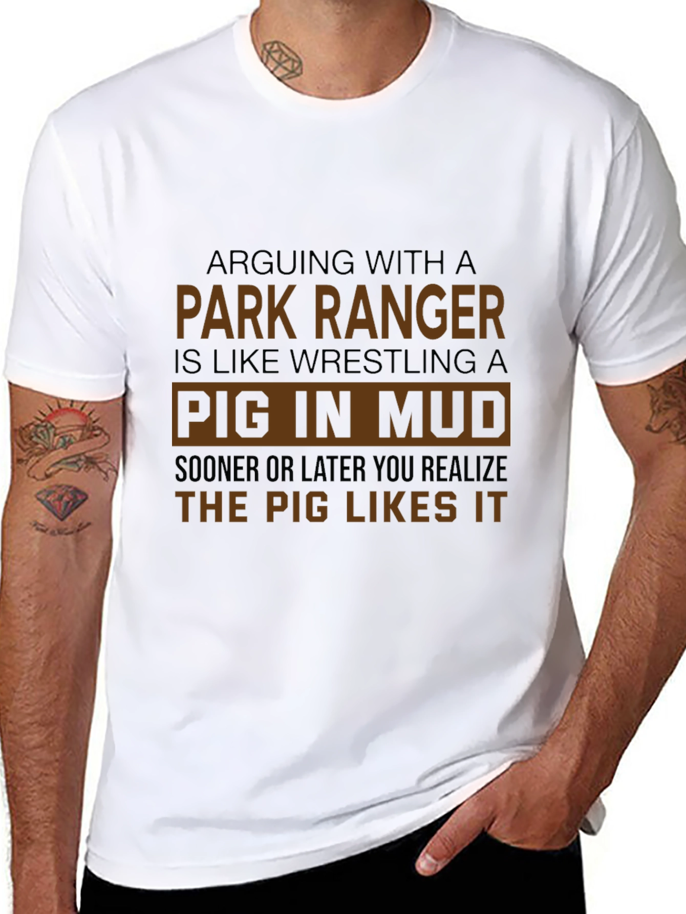 Camiseta Hombre Negra Park Ranger