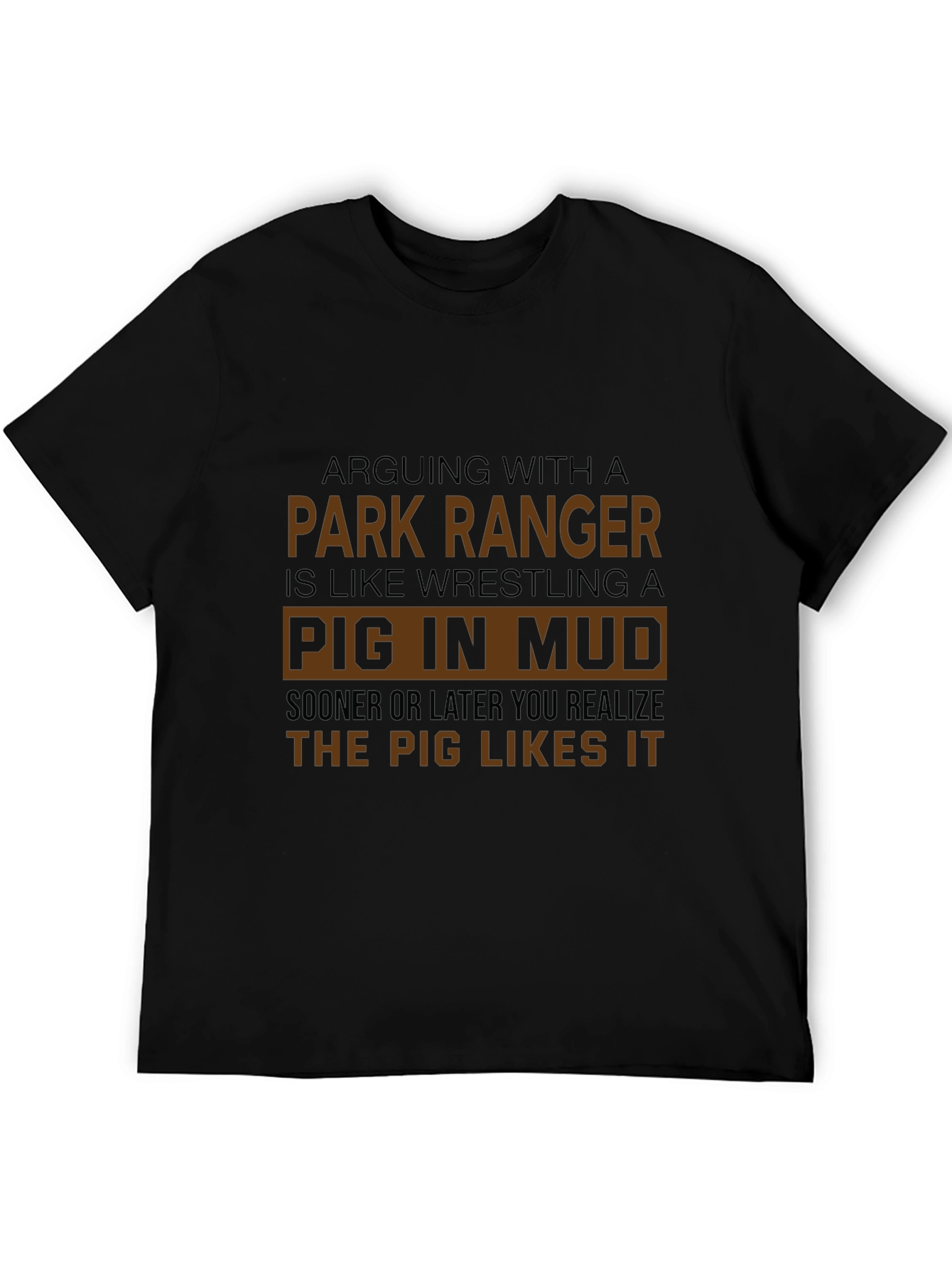 Camiseta Hombre Negra Park Ranger