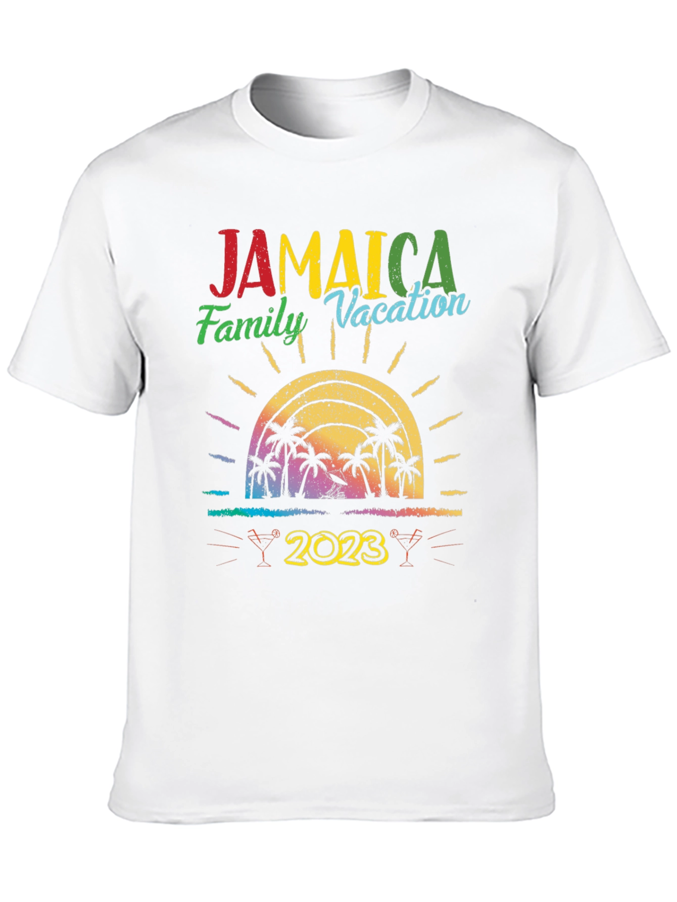 Camiseta Vacaciones Familiares Jamaica 2023