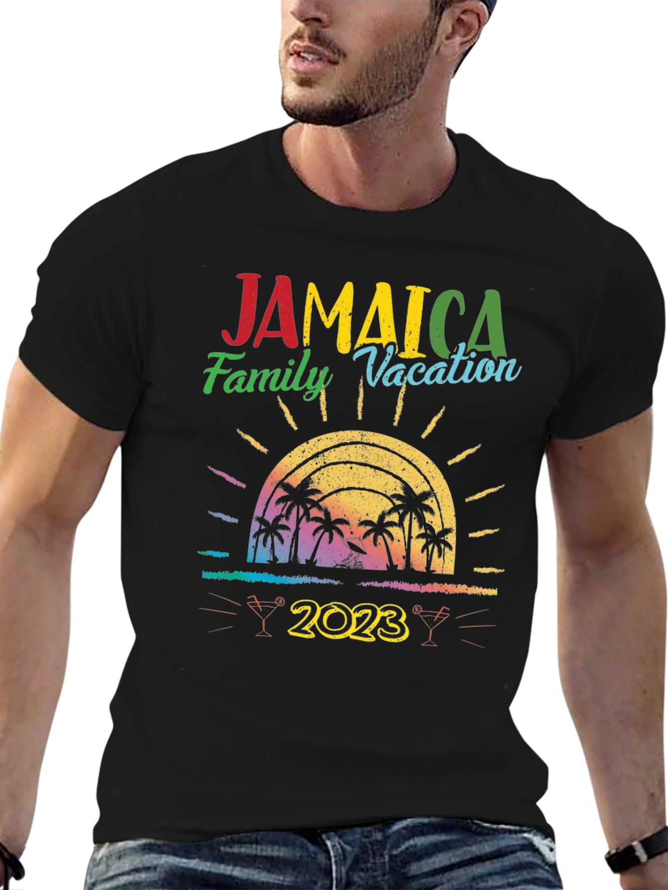 Camiseta Vacaciones Familiares Jamaica 2023