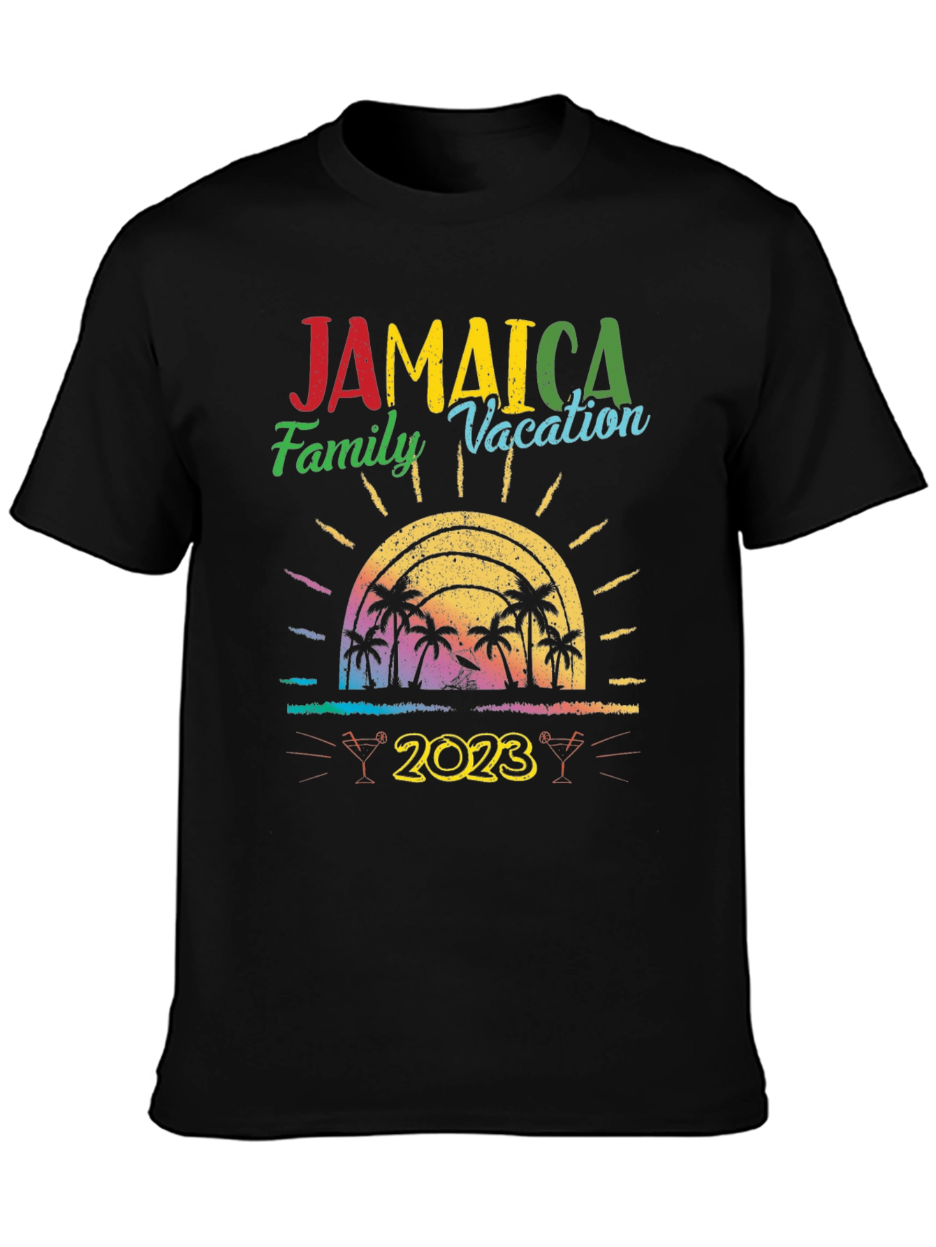Camiseta Vacaciones Familiares Jamaica 2023