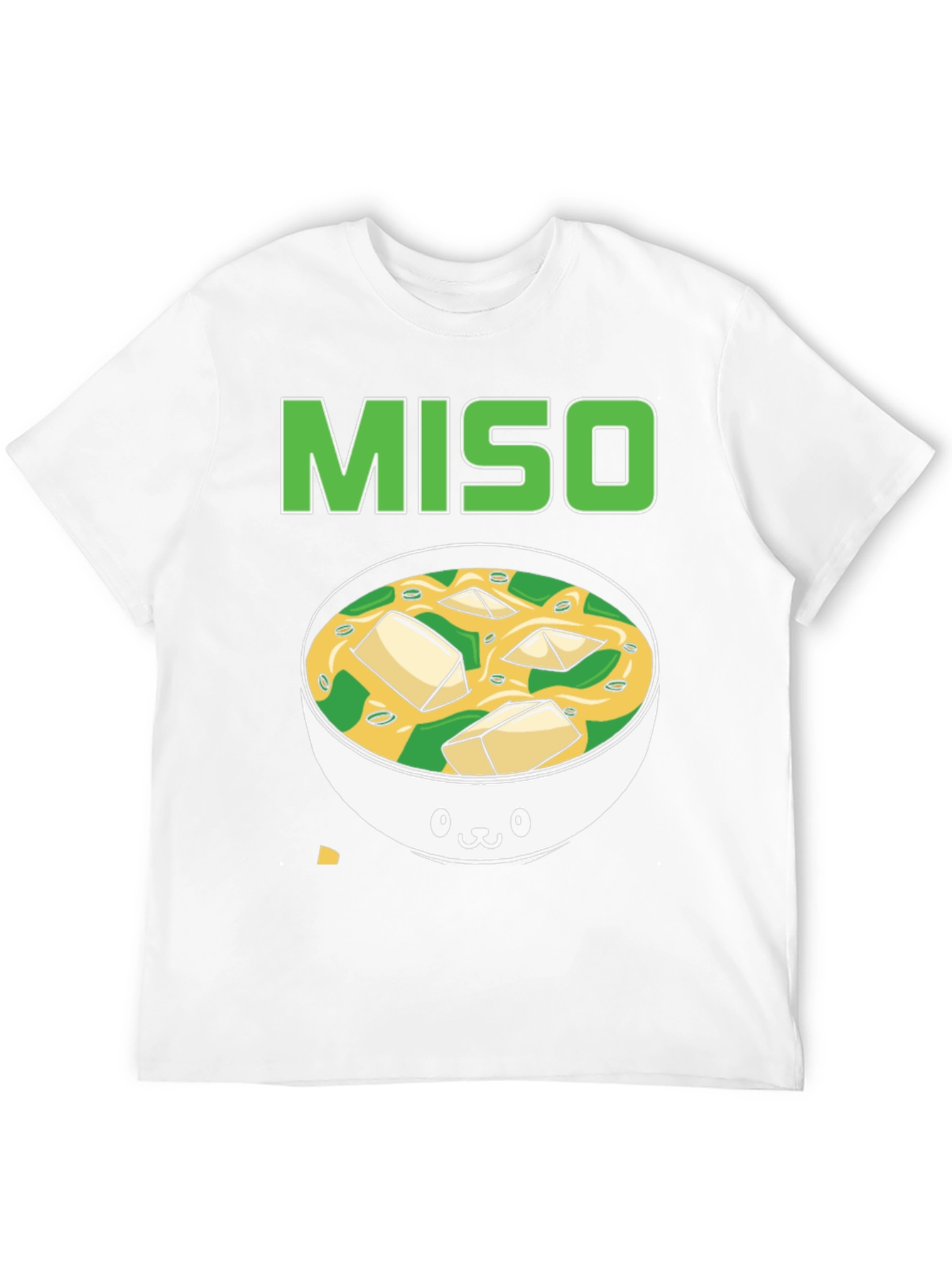 Camiseta Negra Miso con Diseño de Sopa