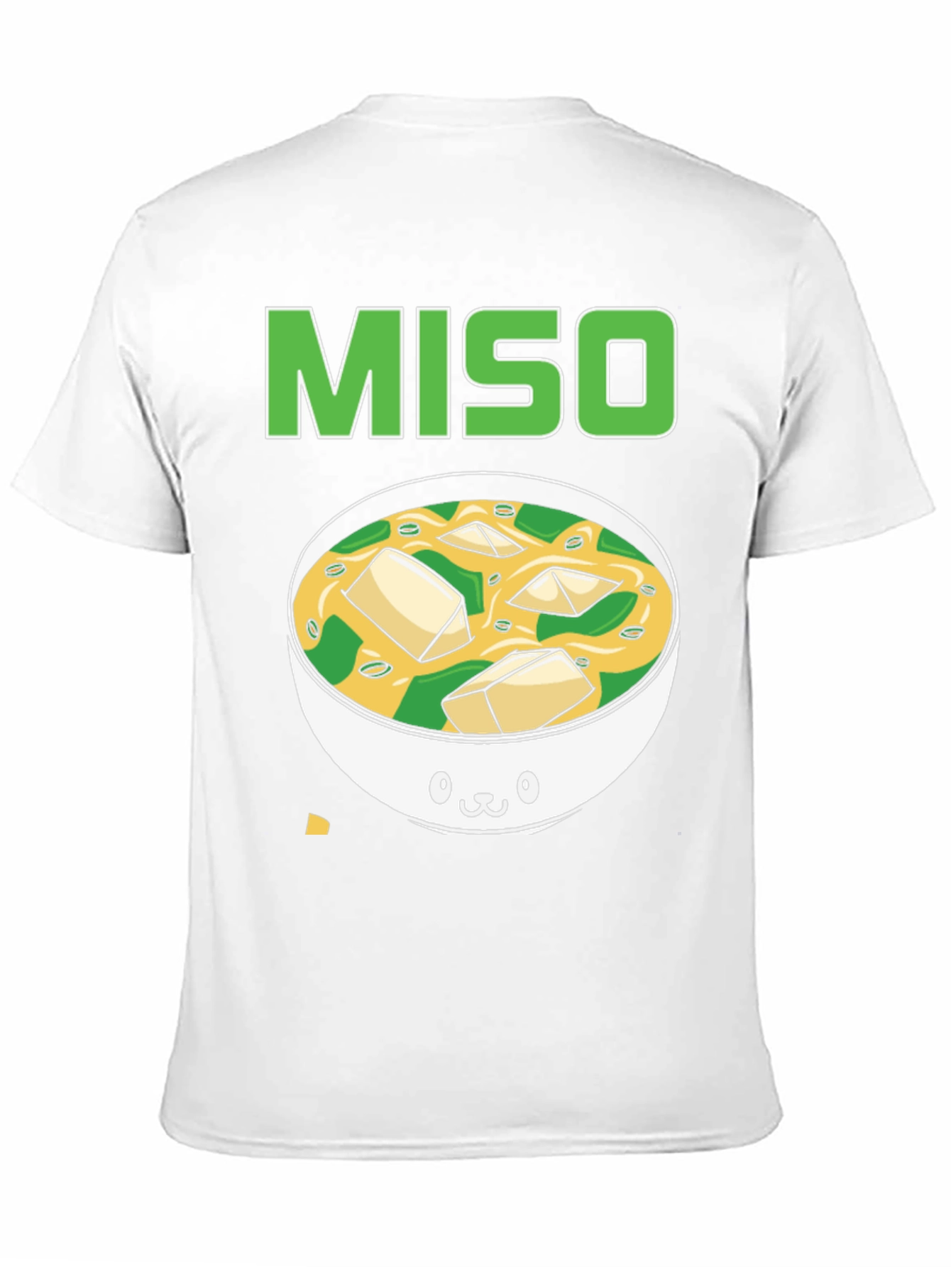 Camiseta Negra Miso con Diseño de Sopa