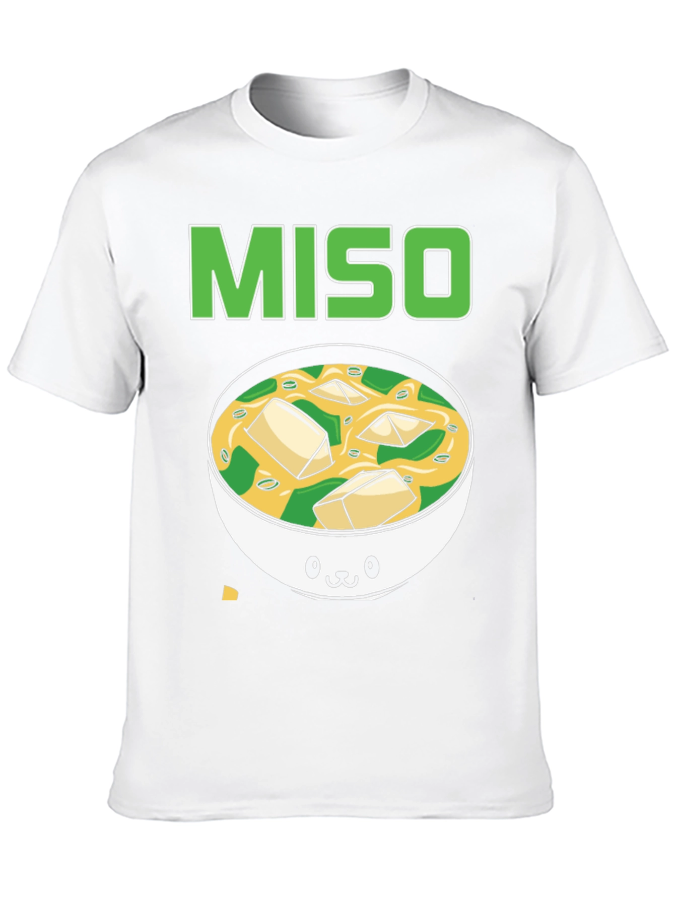 Camiseta Negra Miso con Diseño de Sopa
