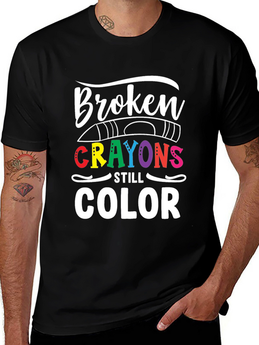 Camiseta Crayones Rotos Aún Colorean