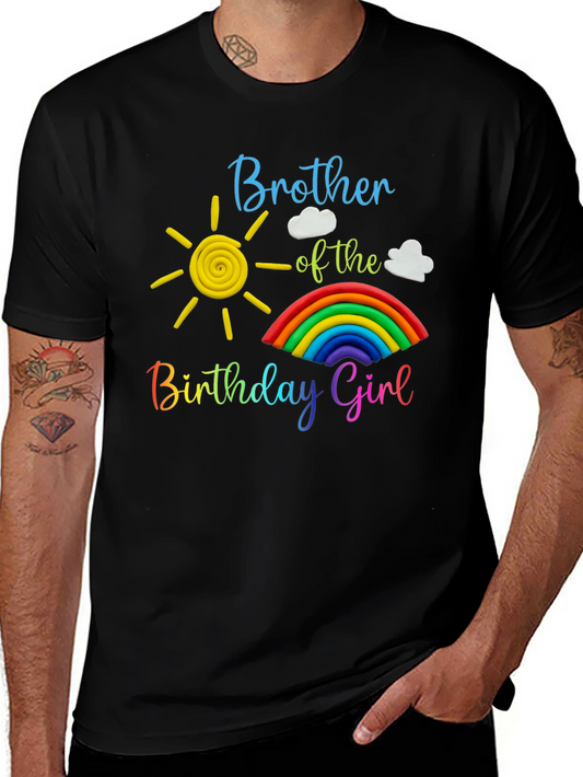 Camiseta Hermano Cumpleañera Sol Arcoíris