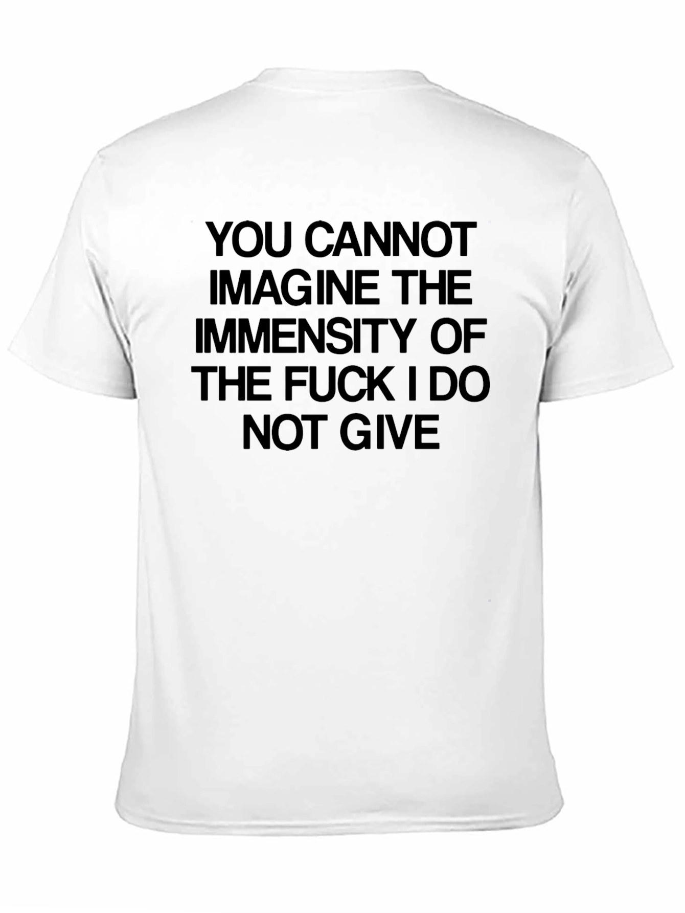 Mens Black Graphic Tee: I Do Not Give