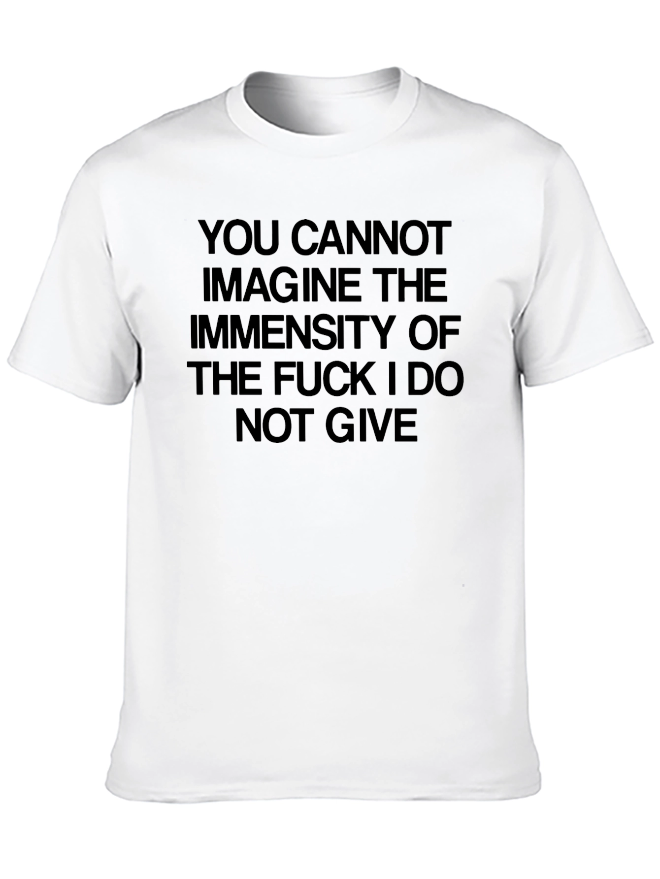 Mens Black Graphic Tee: I Do Not Give