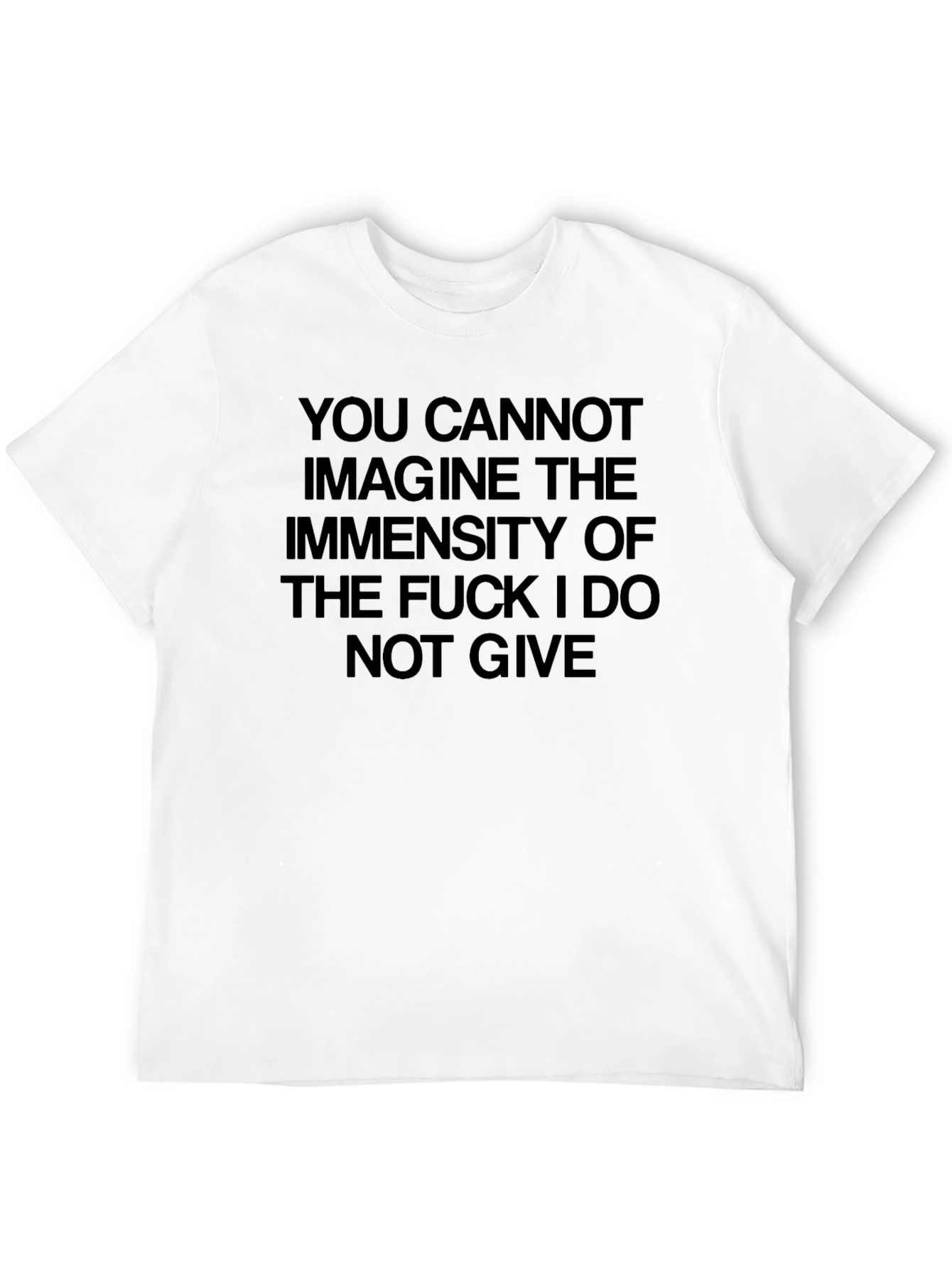 Mens Black Graphic Tee: I Do Not Give