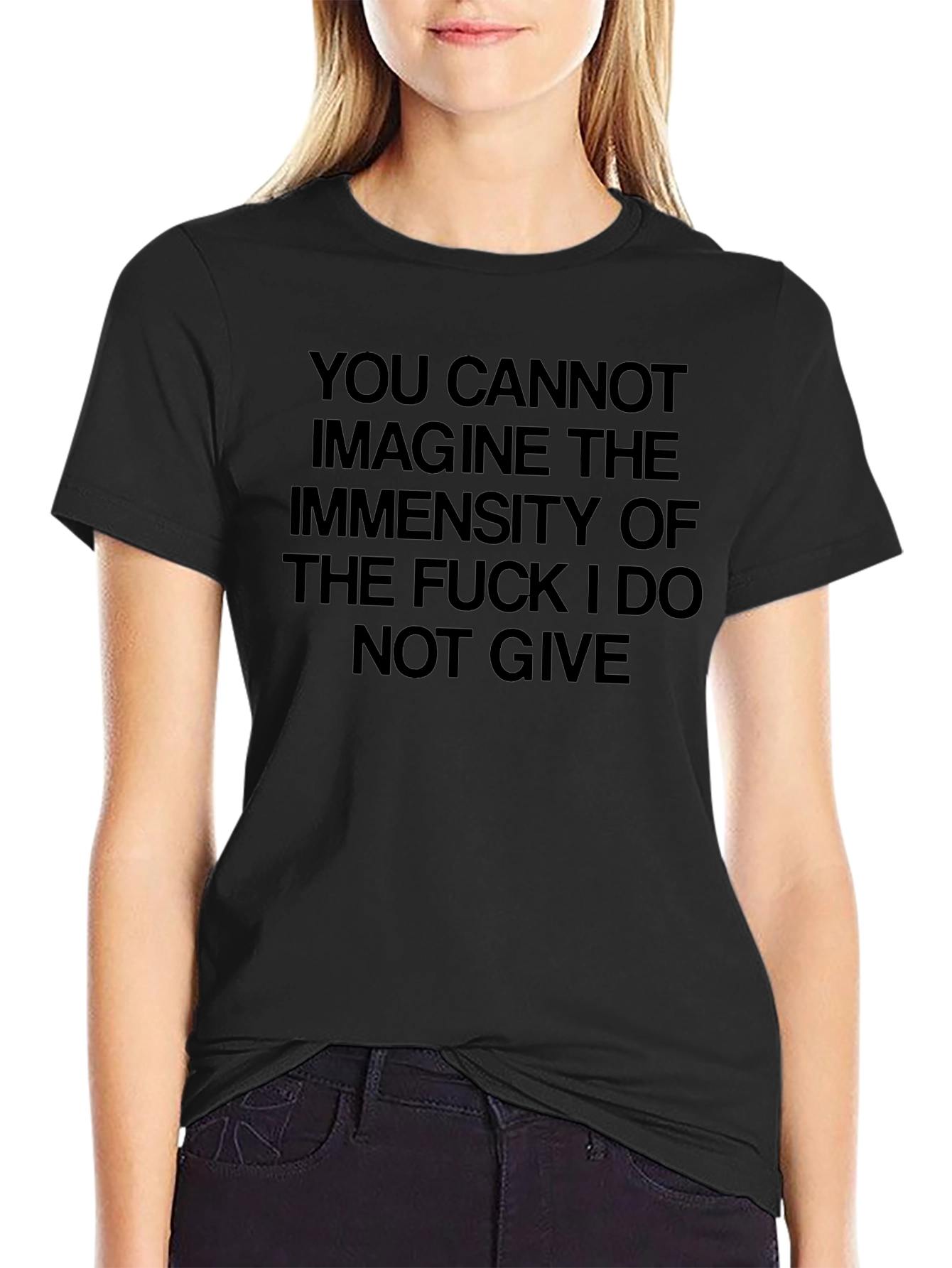 Mens Black Graphic Tee: I Do Not Give