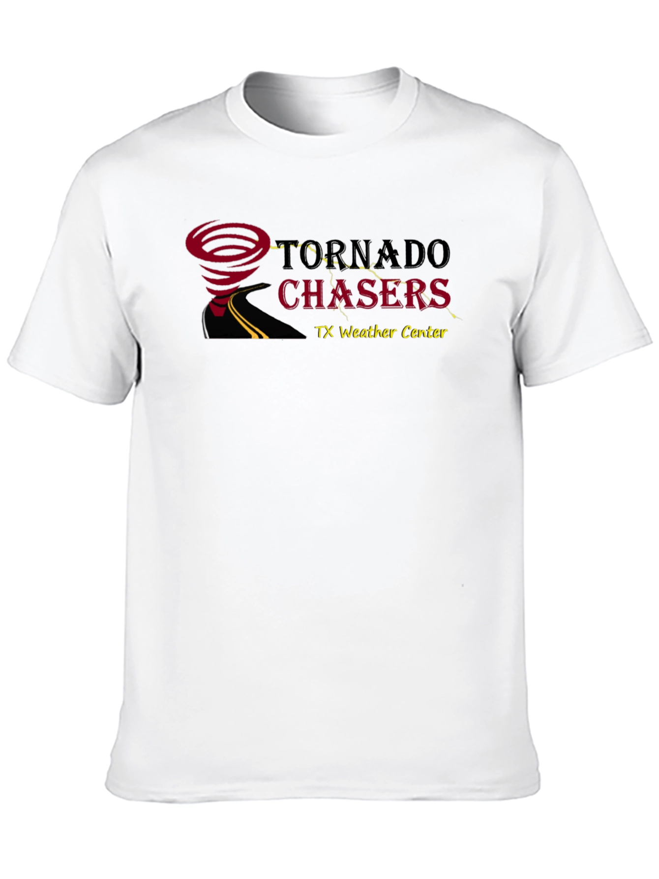 Camiseta Negra Tornado Chasers TX Weather Center