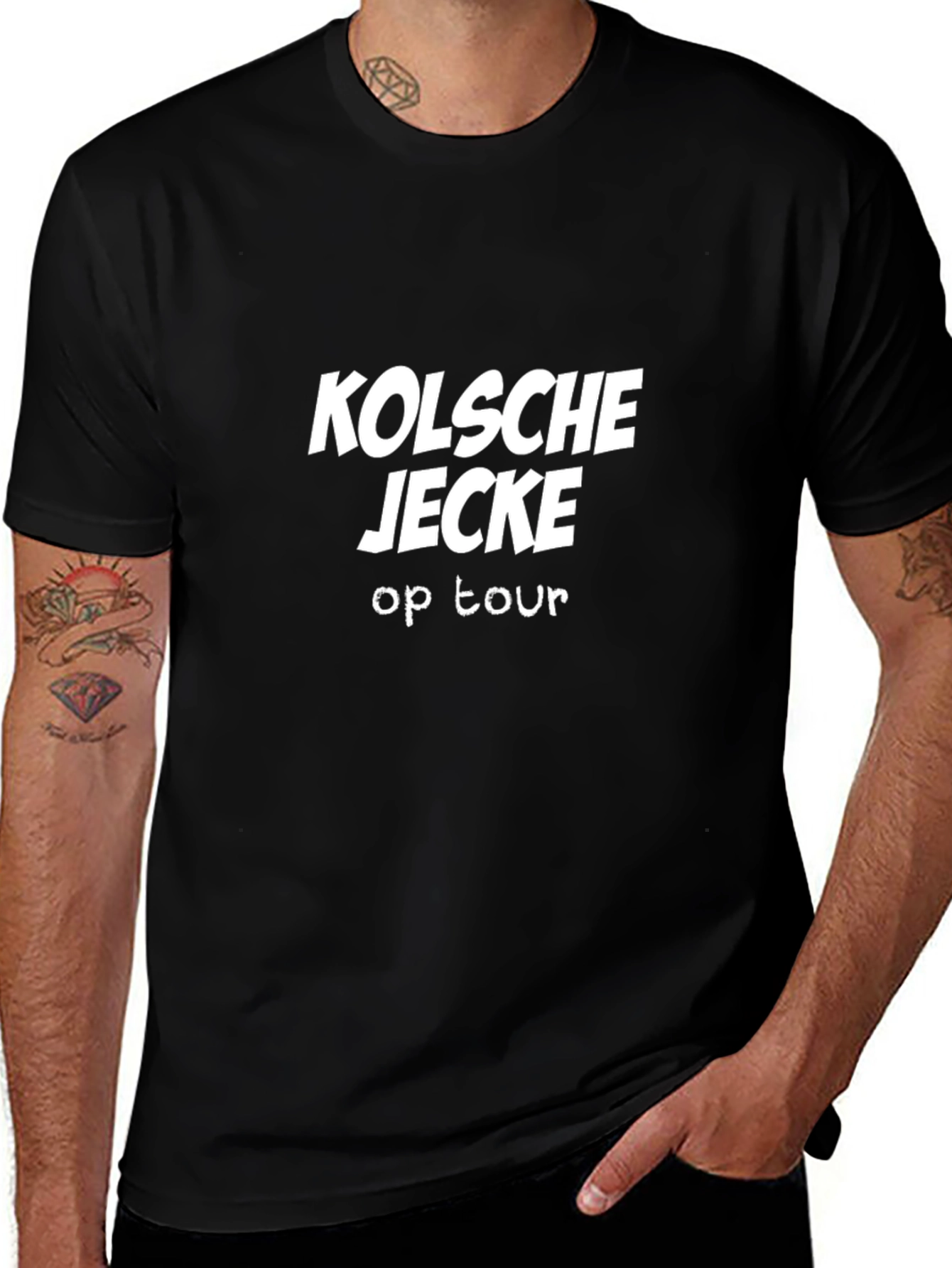 Camiseta Negra Kölsche Jecke op Tour