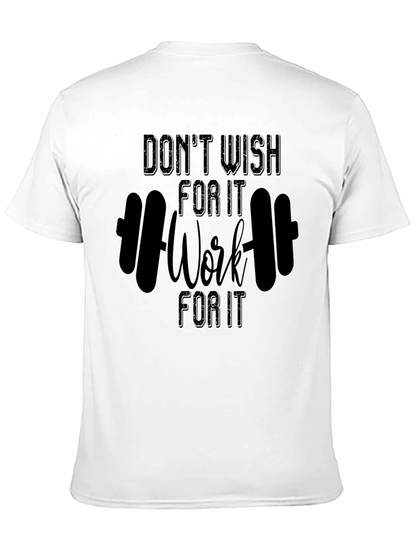 Camiseta Negra Motivacional Work For It