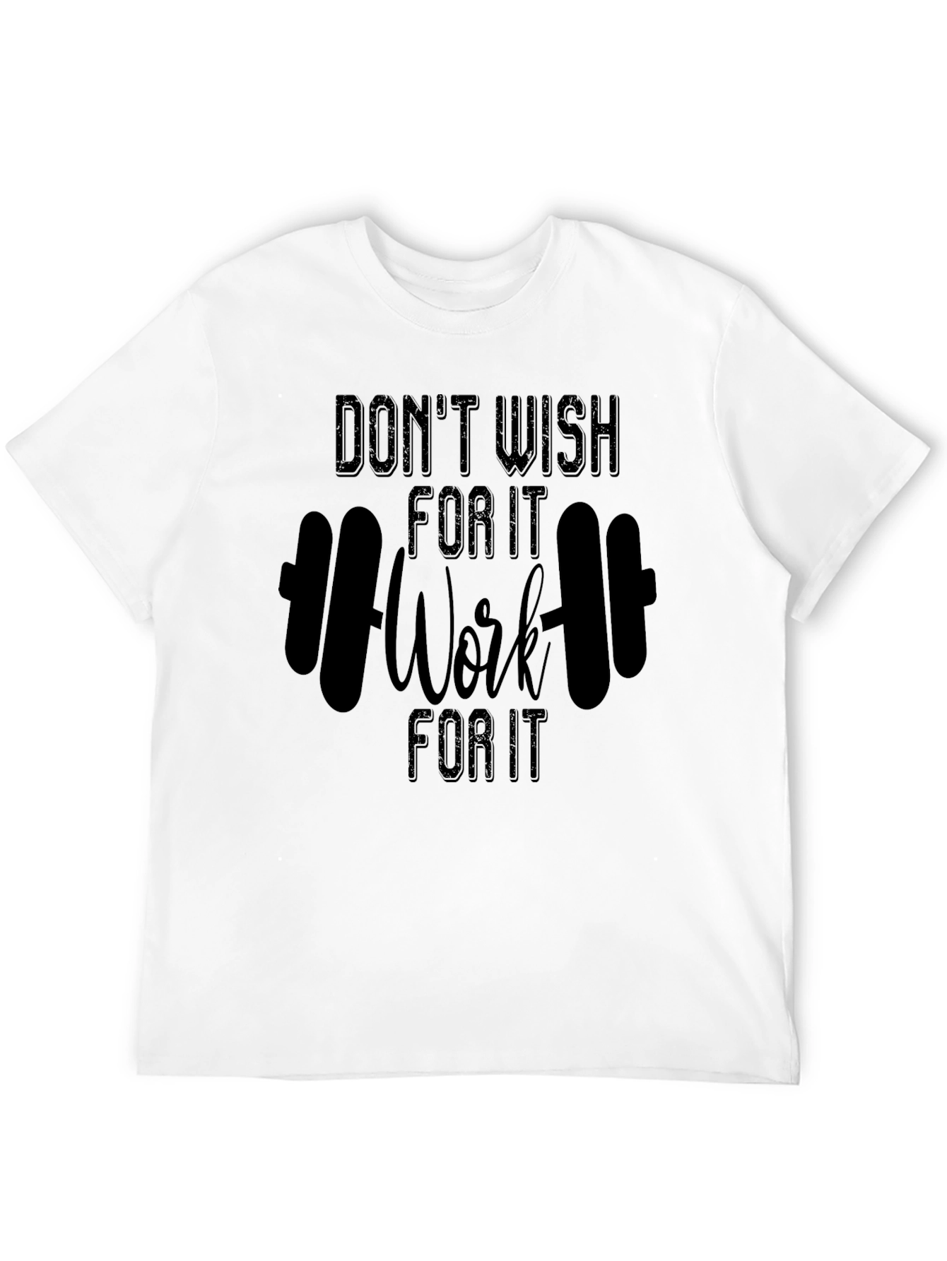 Camiseta Negra Motivacional Work For It
