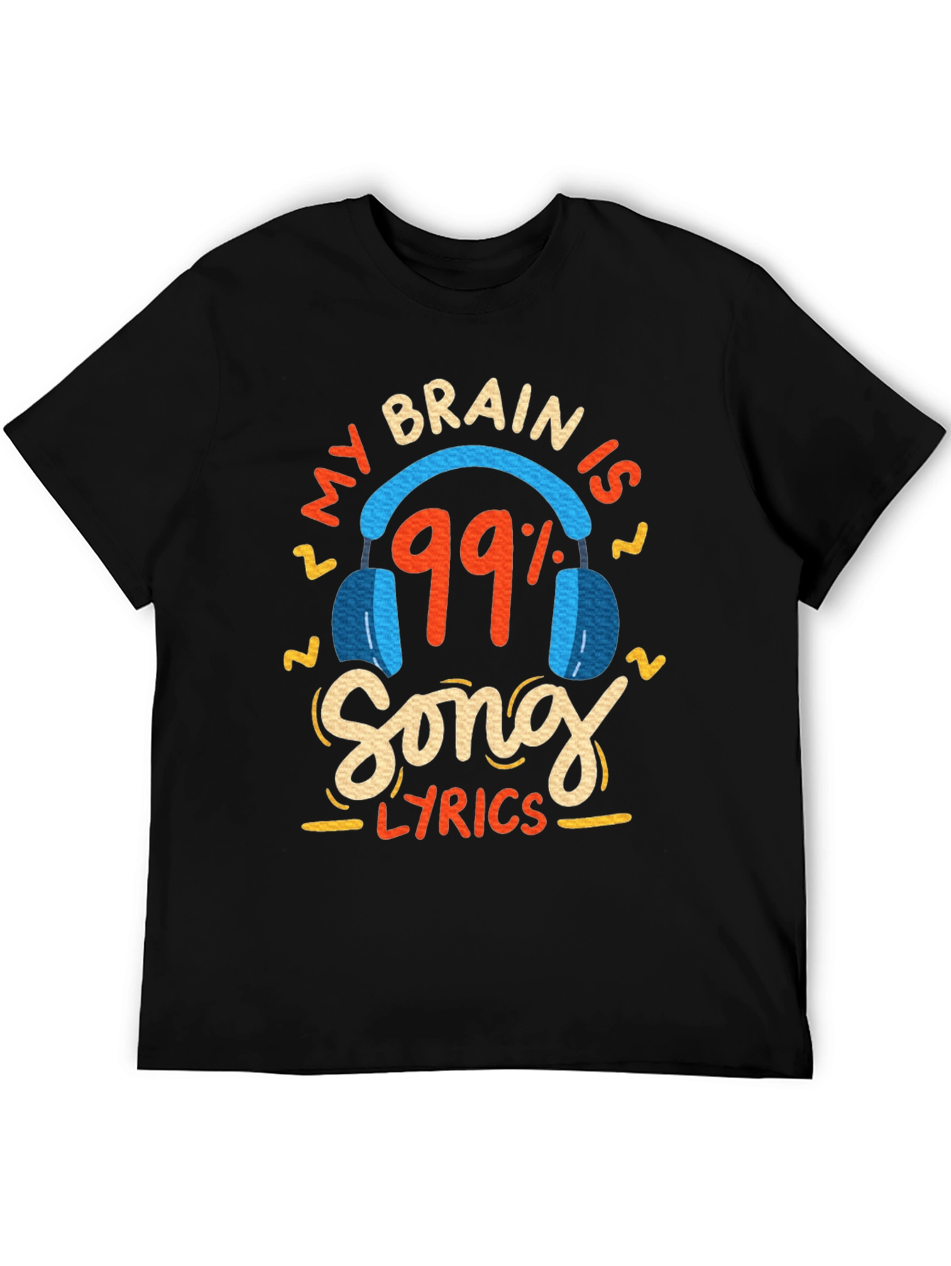 Camiseta Negra 99% Letras de Canciones